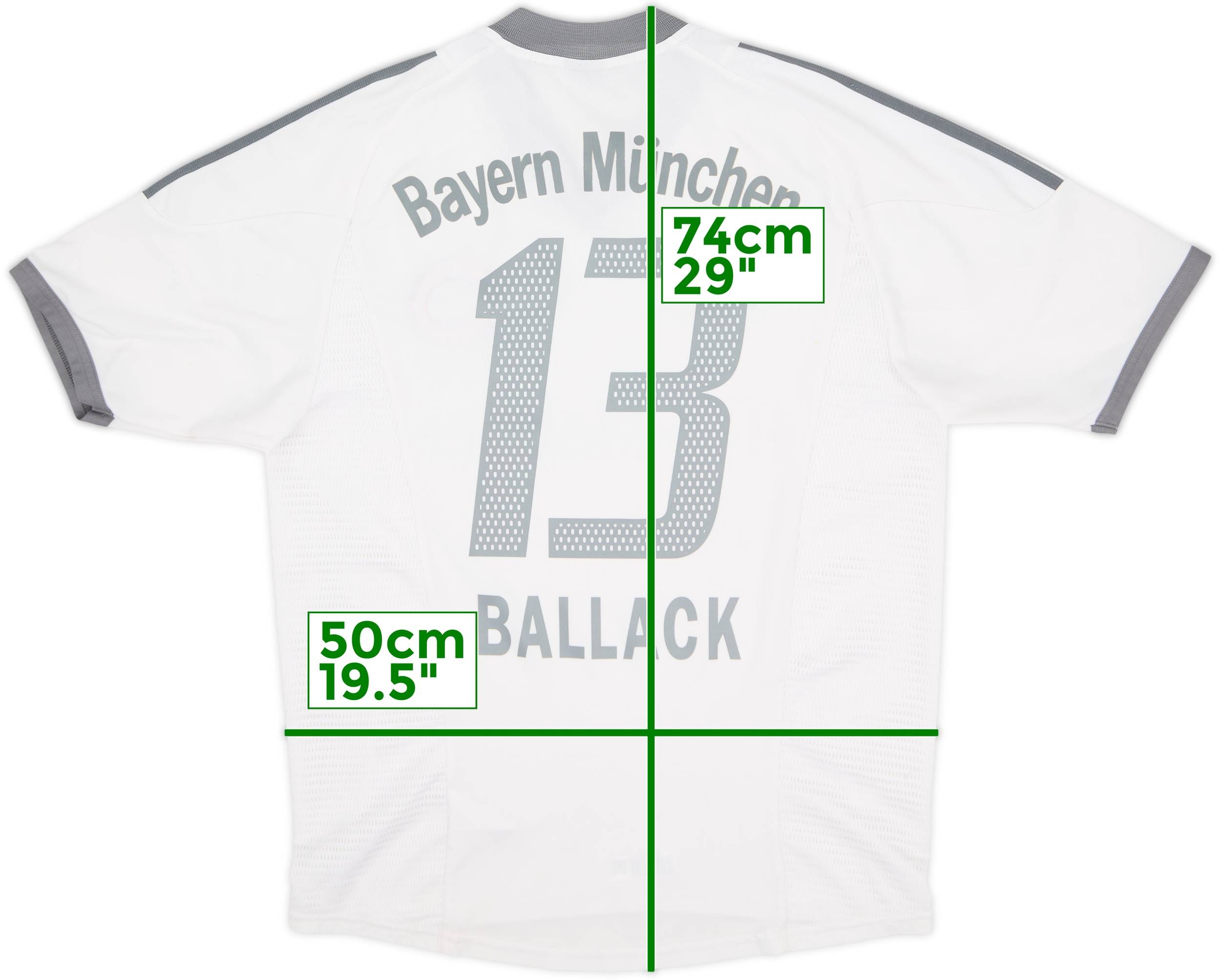 2002-03 Bayern Munich Away Shirt Ballack #13 - 6/10 - (M)