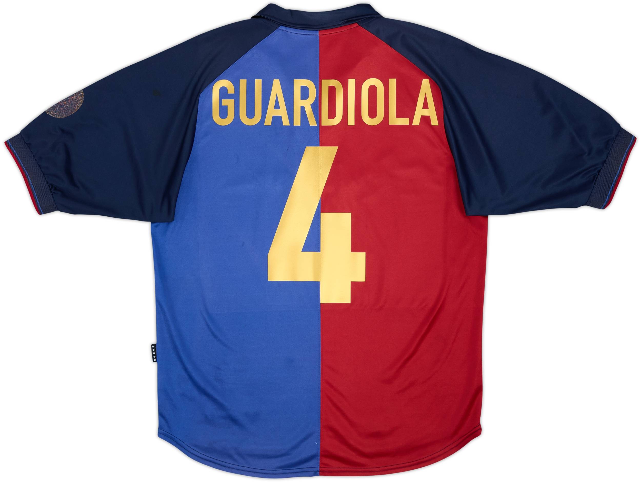 1999-00 Barcelona Centenary Home Shirt Guardiola #4 - 5/10 - (M)