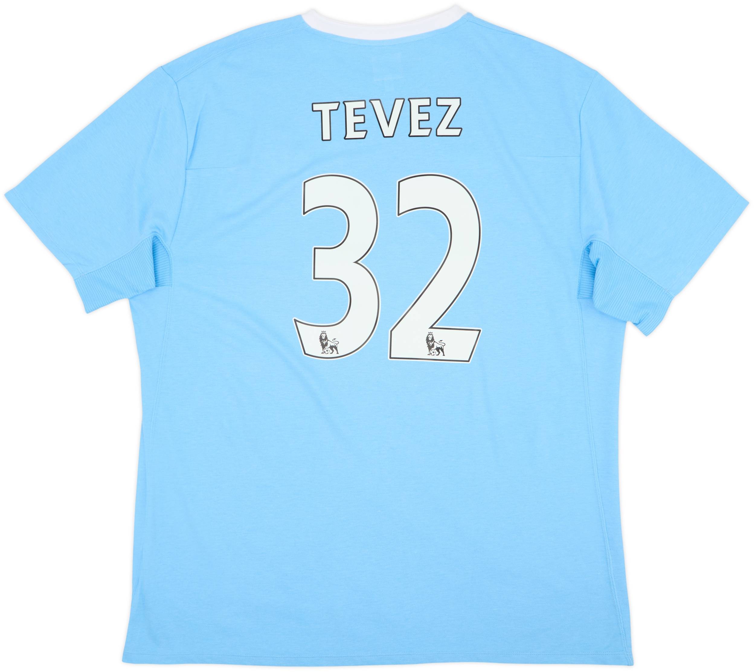 2009-10 Manchester City Home Shirt Tevez #32 - 10/10 - (XL)
