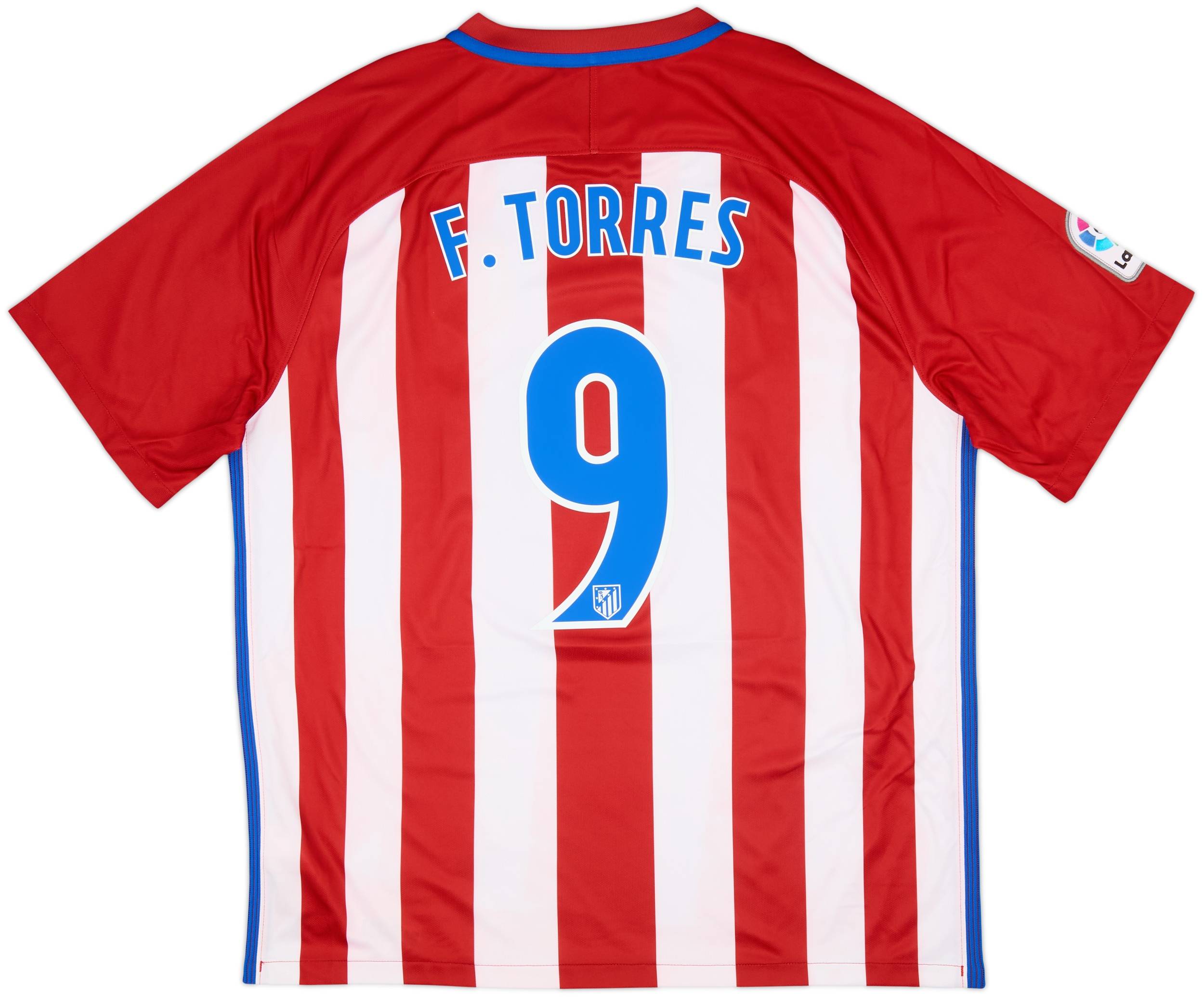 2016-17 Atletico Madrid Home Shirt Torres #9 - 6/10 - (XL)