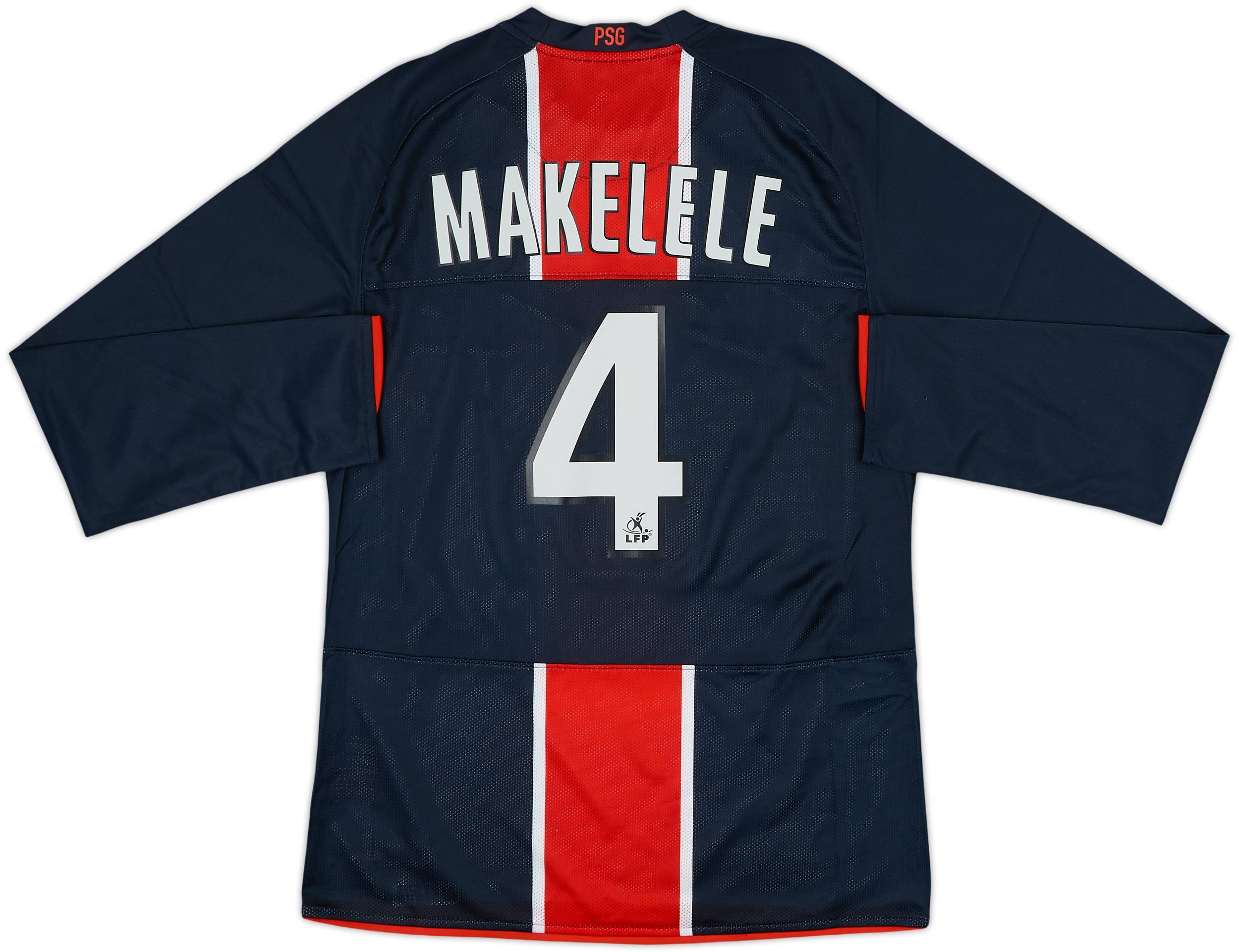 2008-09 Paris Saint-Germain Player Issue Home L/S Shirt Makelele