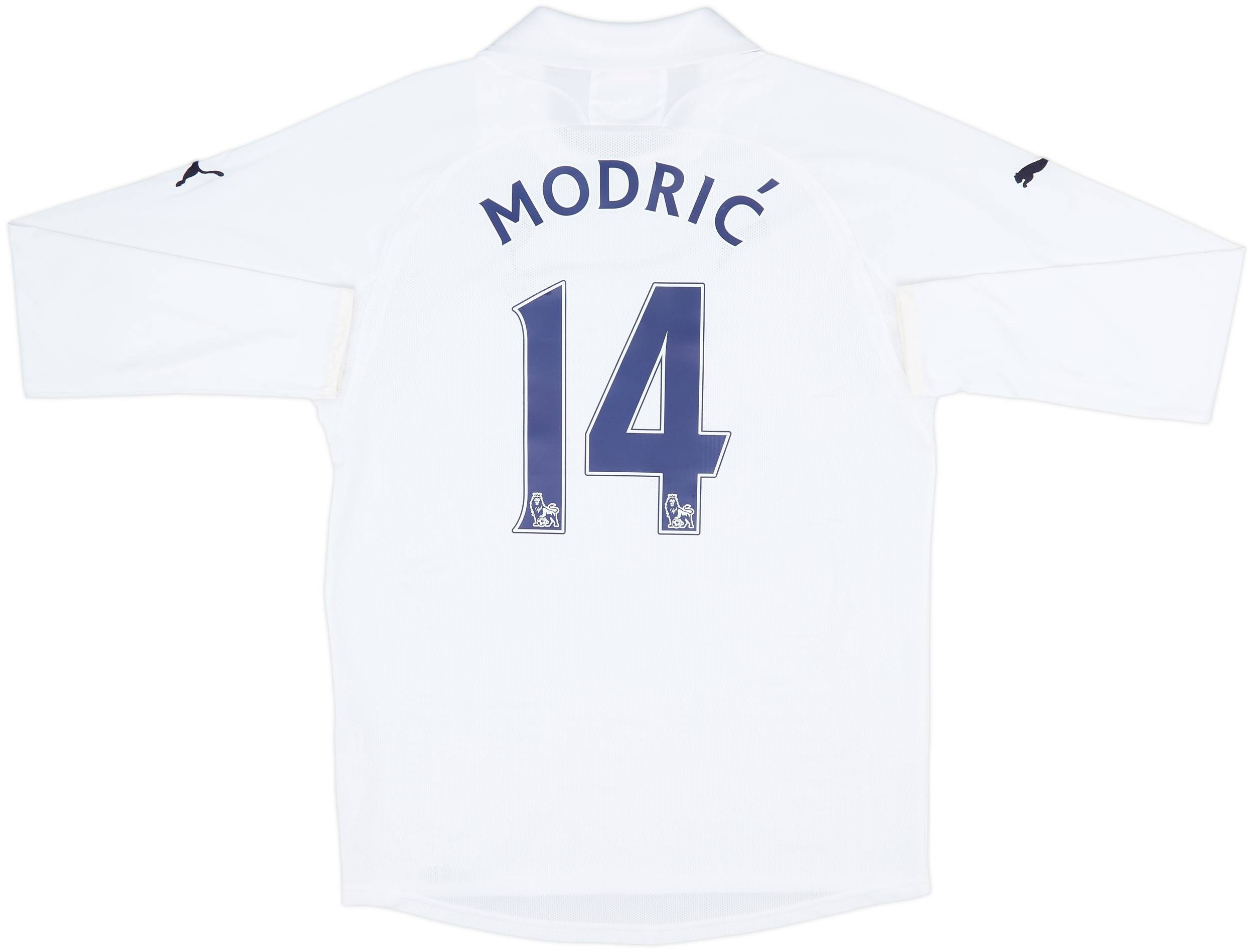 トッテナム・ホットスパー MODRIĆ 14 シャツ Lサイズ 2011-12 Tottenham Home L/S Shirt Modric #14 - 7/10 - (L)