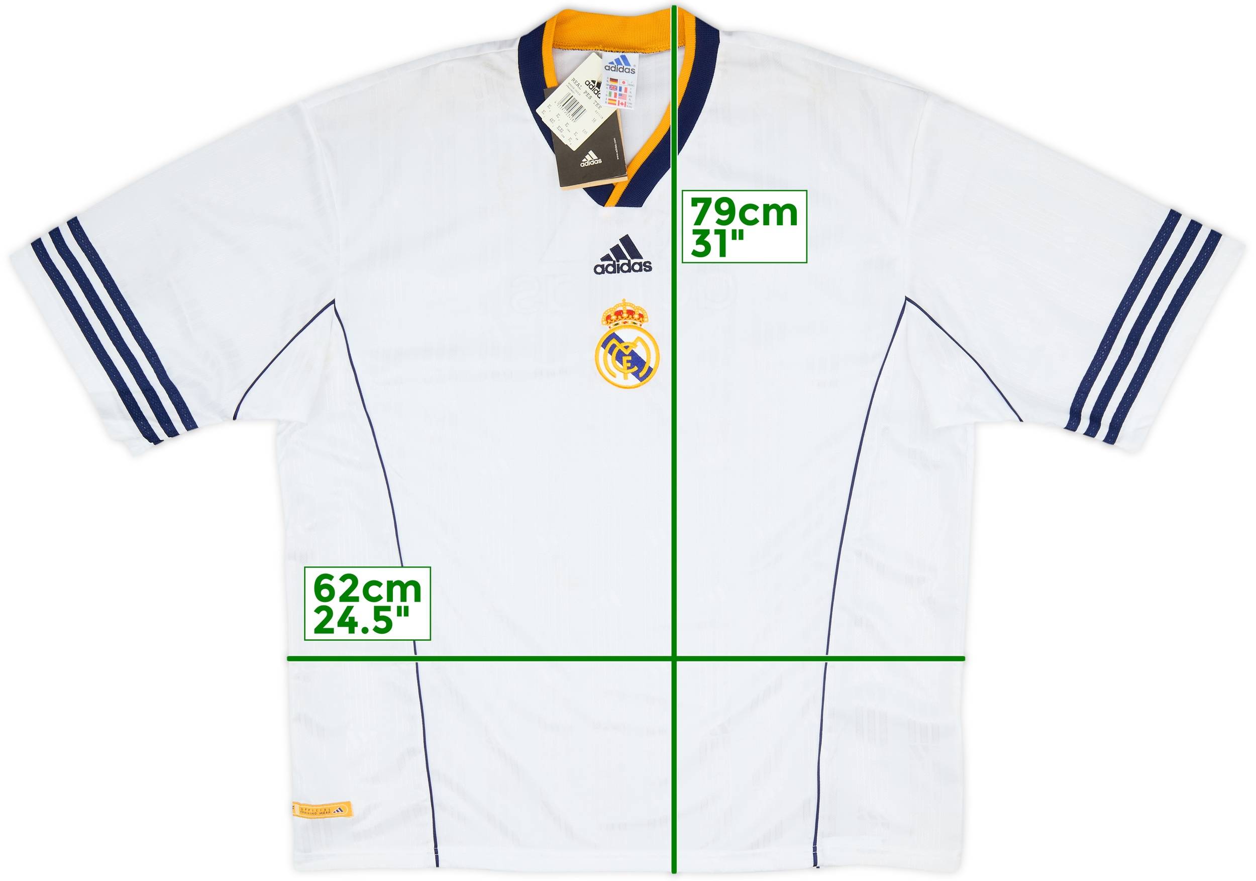1999-00 Real Madrid adidas Training Shirt (XL)