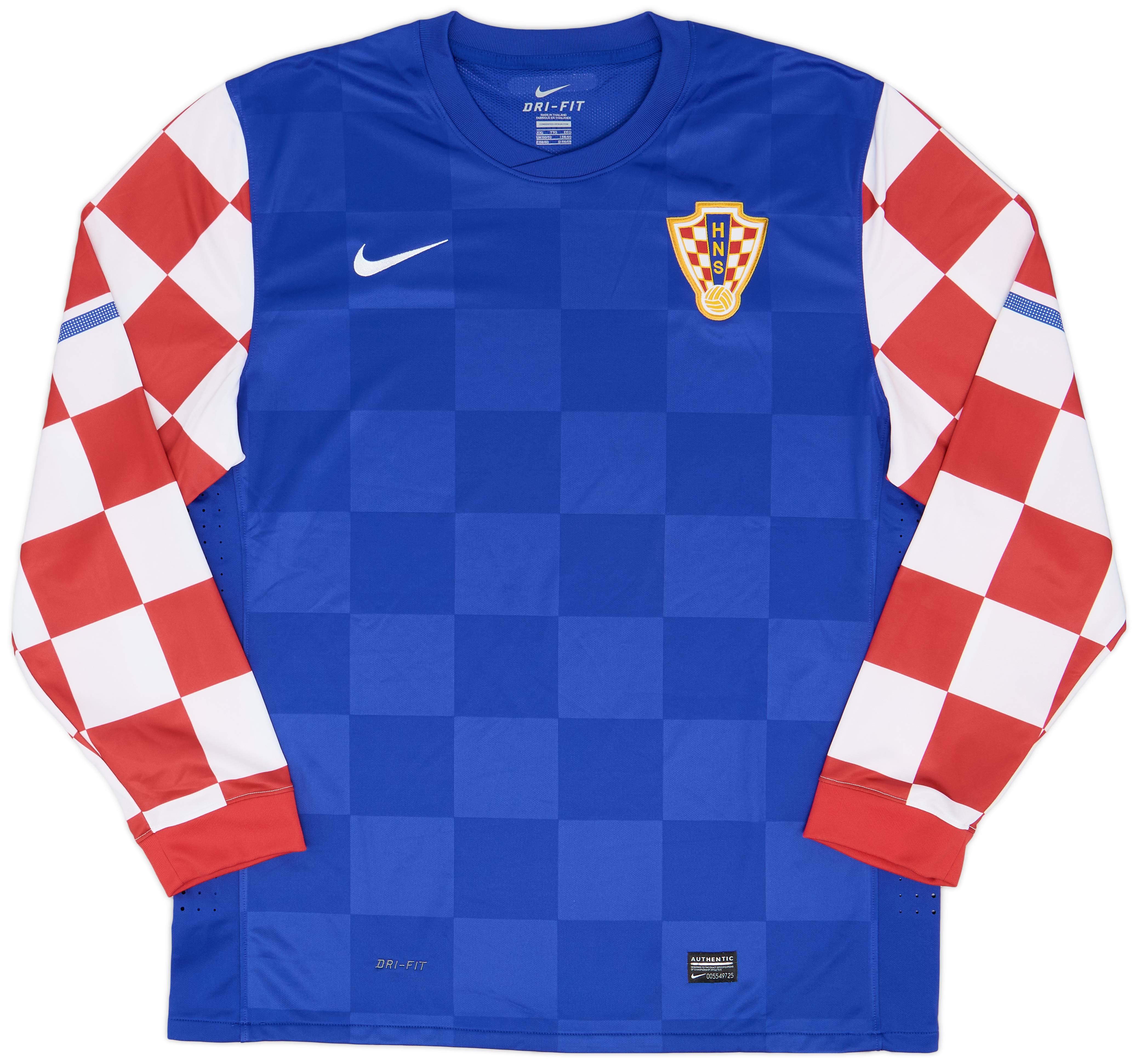 2010-12 Croatia Player Issue Away L/S Shirt - 10/10 - (XXL)