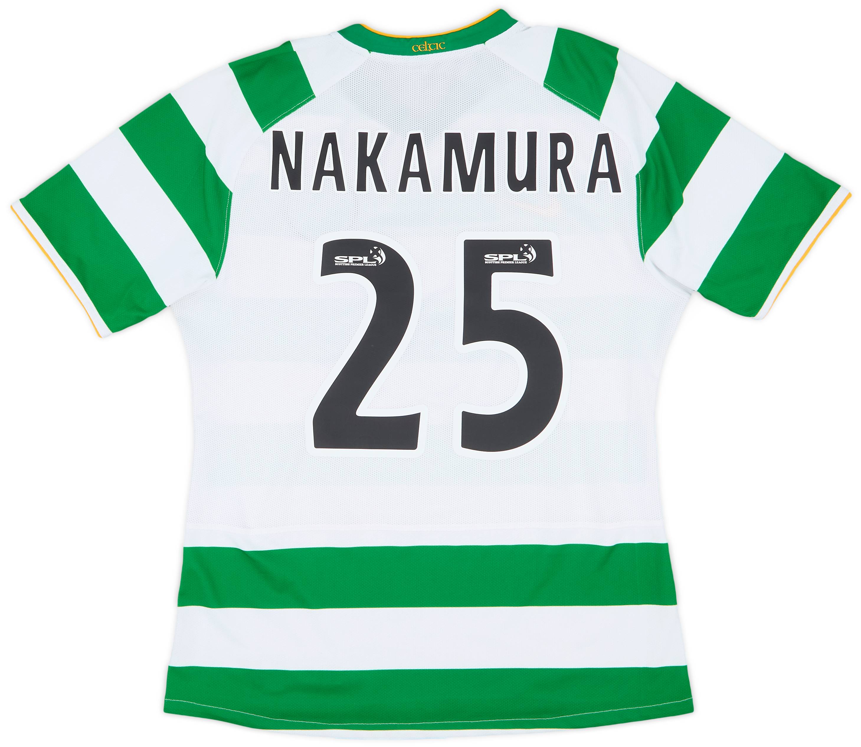 2008-10 Celtic European Player Issue Home Shirt Nakamura #25 - 8/10 - (L)