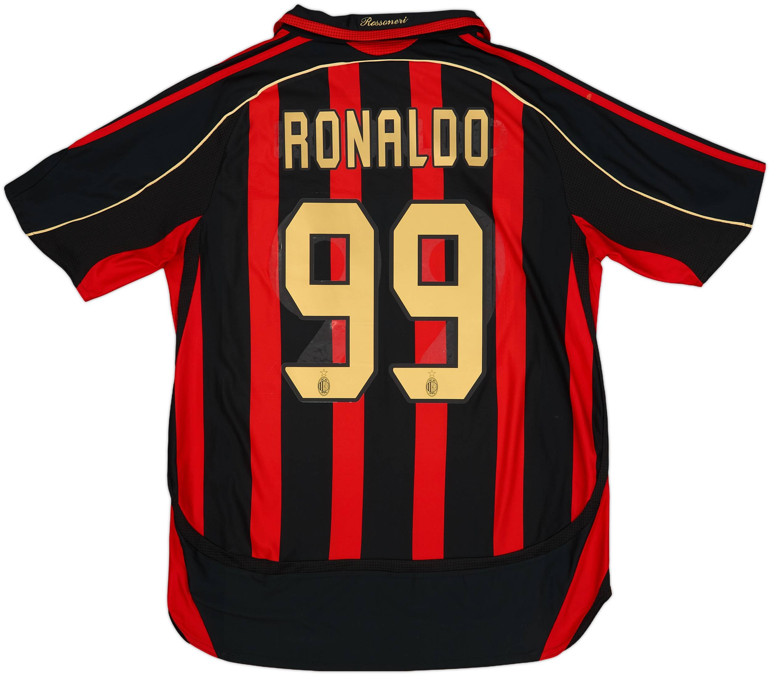 ウェア 06-07 AC Milan Game Shirt Jersey 2006-07 AC Milan Player Issue Home Shirt #6 - 9/10 - (L)
