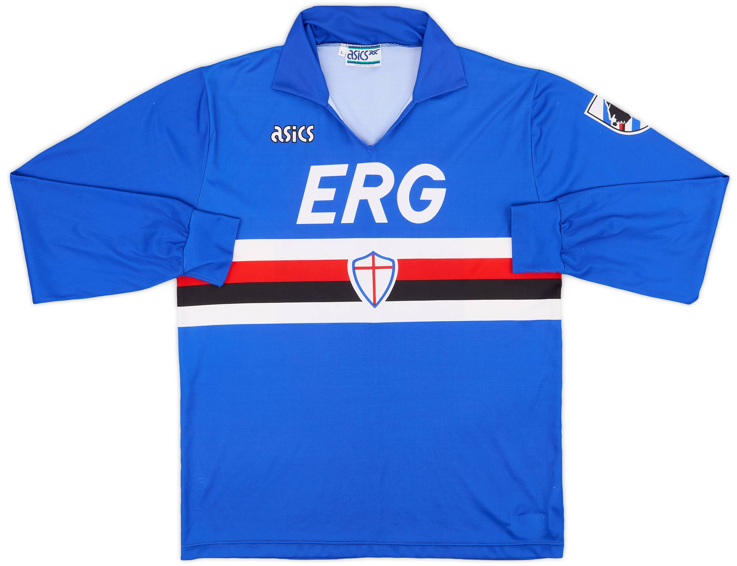 1990-92 Sampdoria Home L/S Shirt #9 - 9/10 - (L)