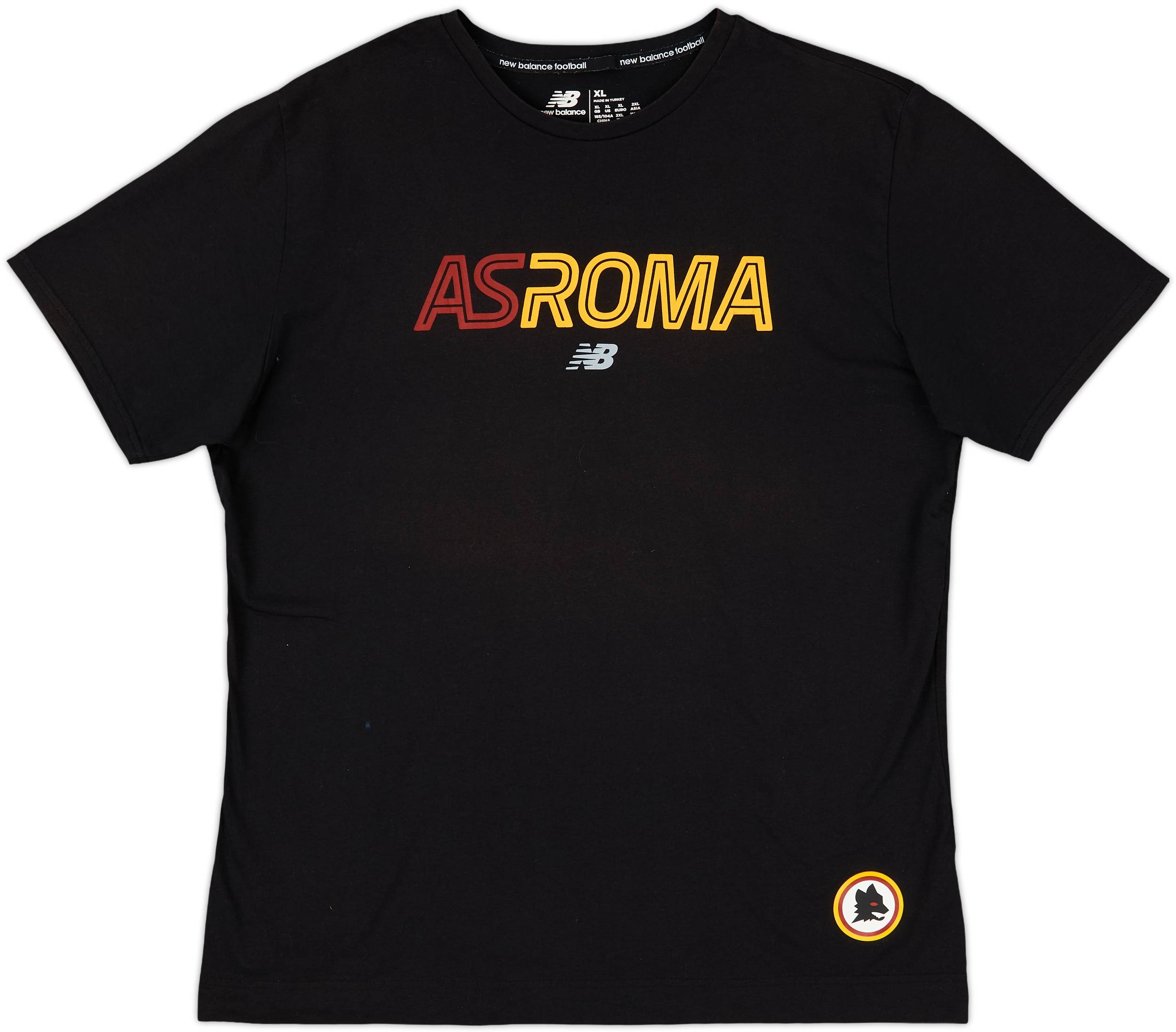 2021-22 Roma New Balance Cotton Tee - 9/10 - (XL)