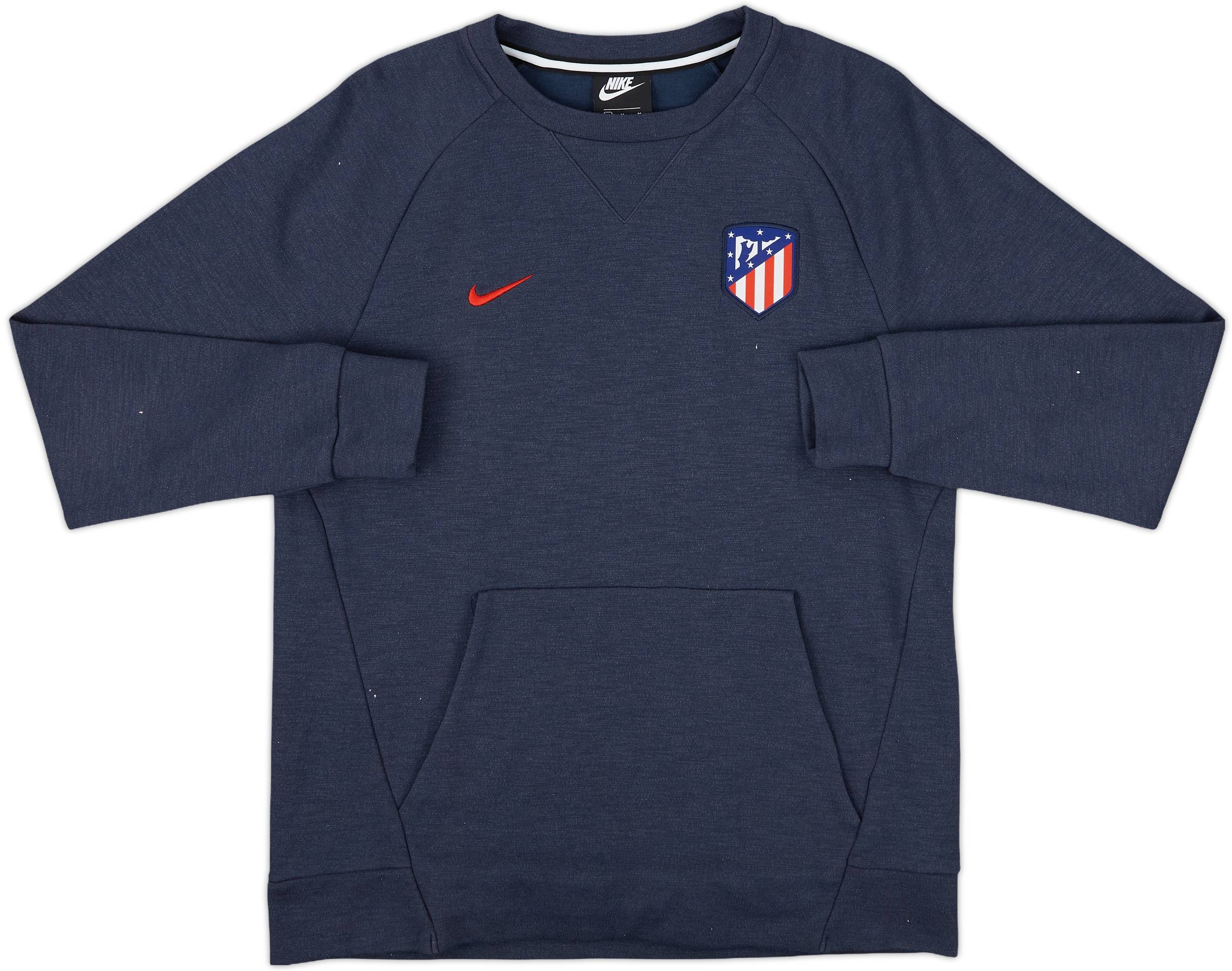 2018-19 Atletico Madrid Nike Sweat Top - 7/10 - (M) 2018-19 Atletico Madrid Nike Sweat Top - 7/10 - (M)
