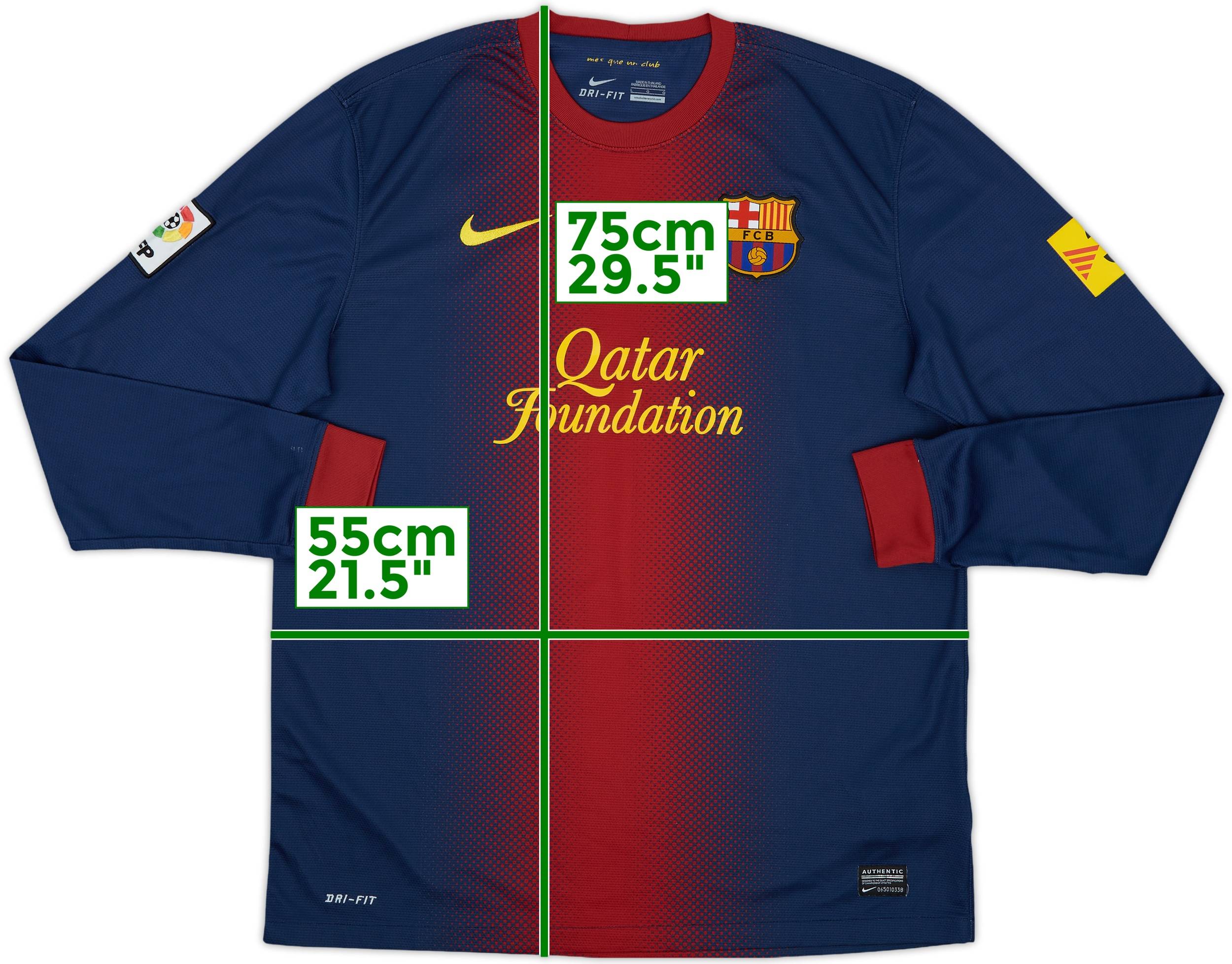 2012-13 Barcelona Home L/S Shirt Messi #10 - 10/10 - (L)