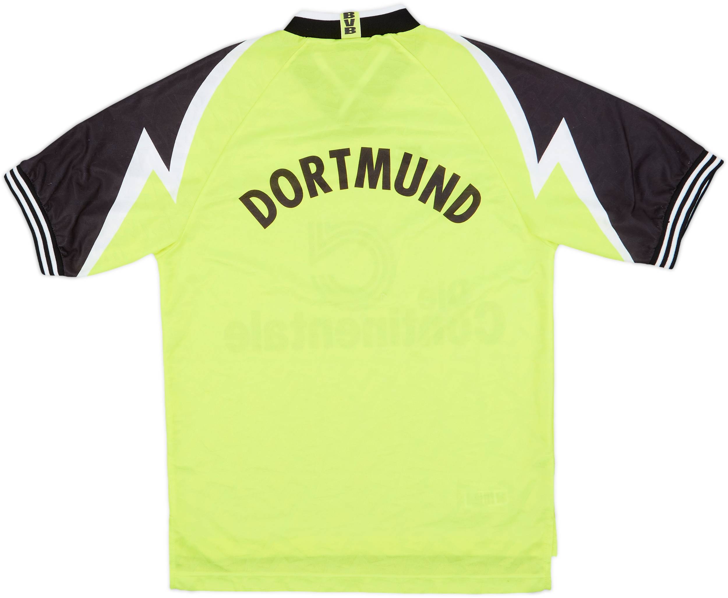 NIKE Borussia Dortmund 1995/96 サッカーシャツ Nike Vintage Borussia Dortmund 1995-96 Home Football Shirt