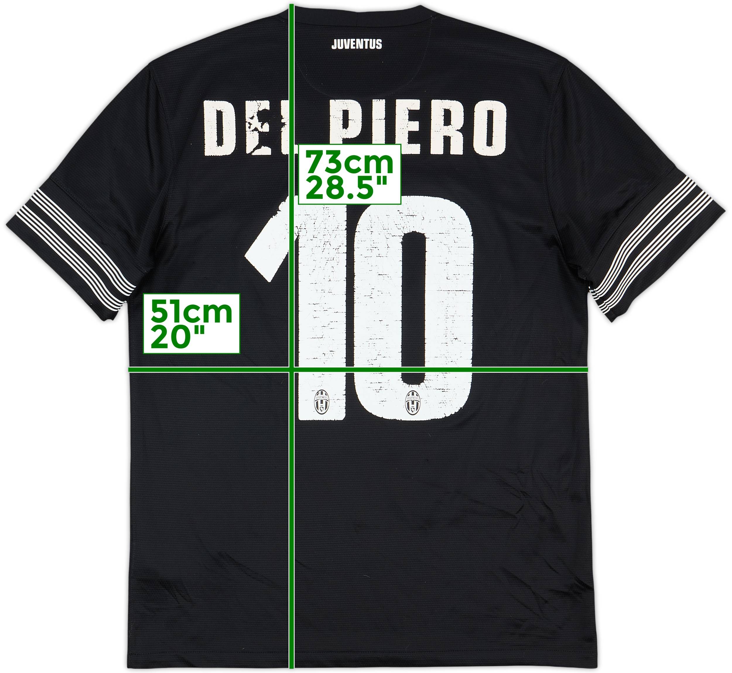 難ありJUVENTUS DEL PIERO 10 ユニフォーム 2006-07 Juventus Home Shirt Del Piero #10 - 10/10 - (L)