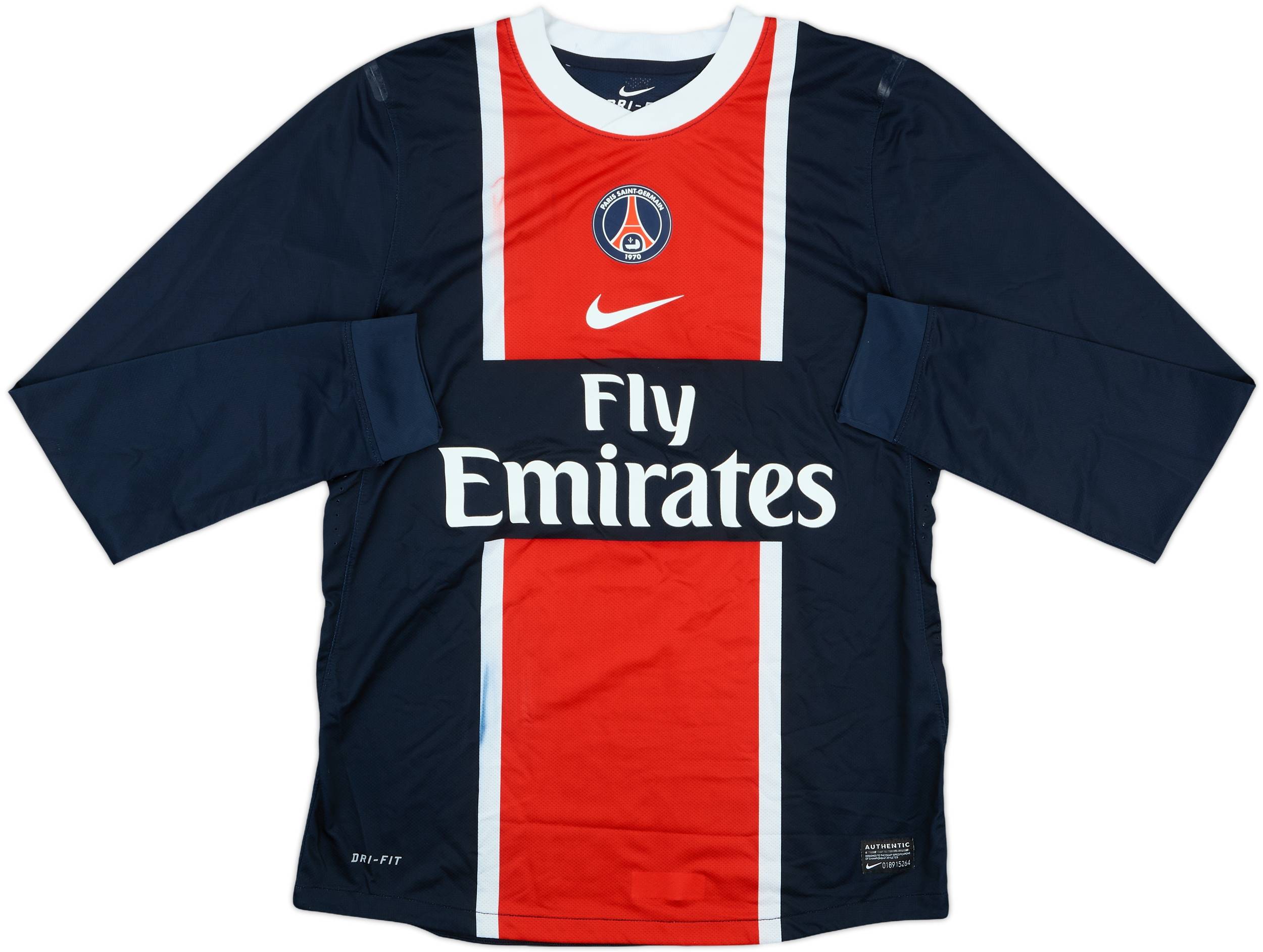 2011-12 Paris Saint-Germain Match Issue Home L/S Shirt #4