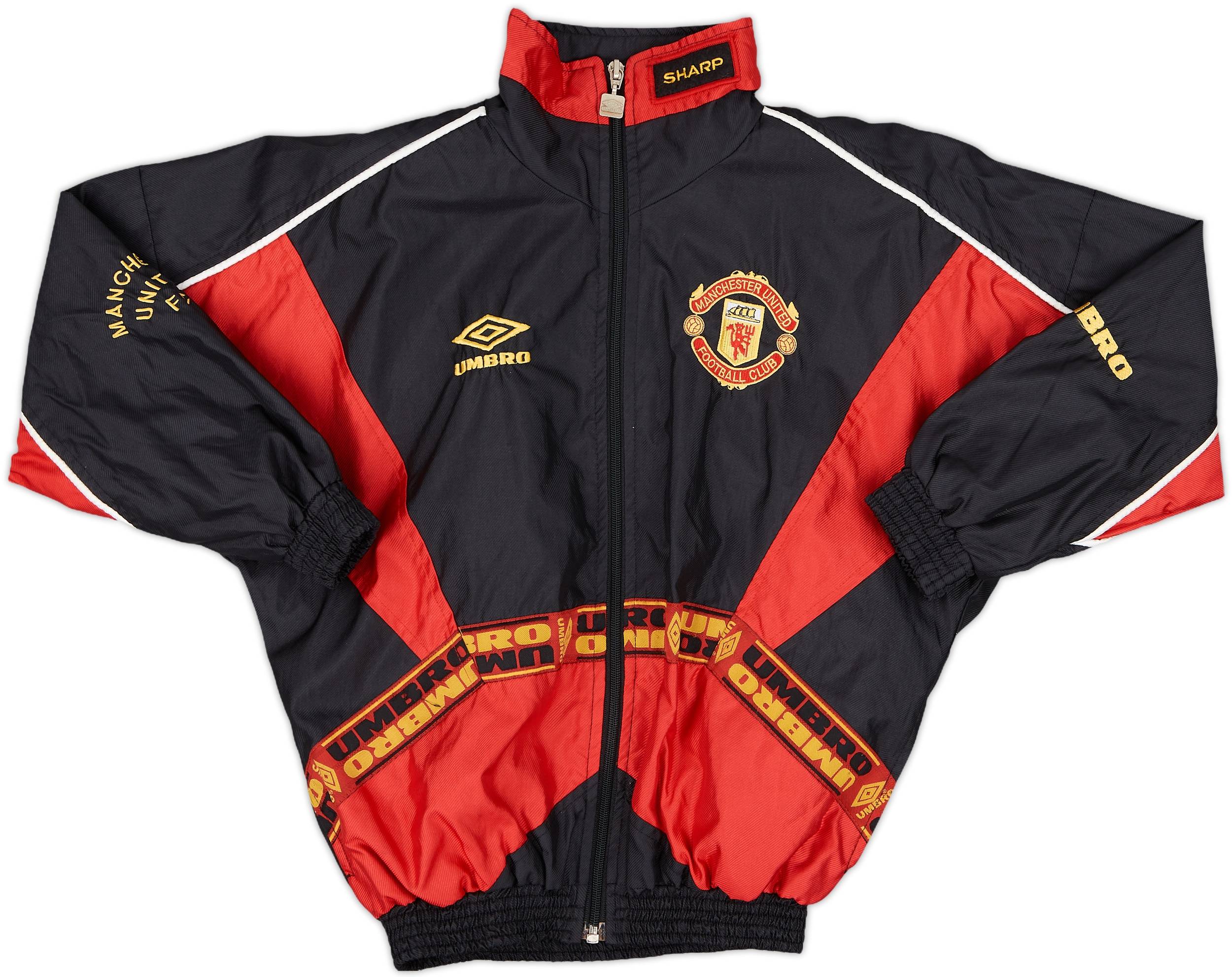 1996-97 Manchester United Umbro Track Jacket - 8/10 - (S.Boys)