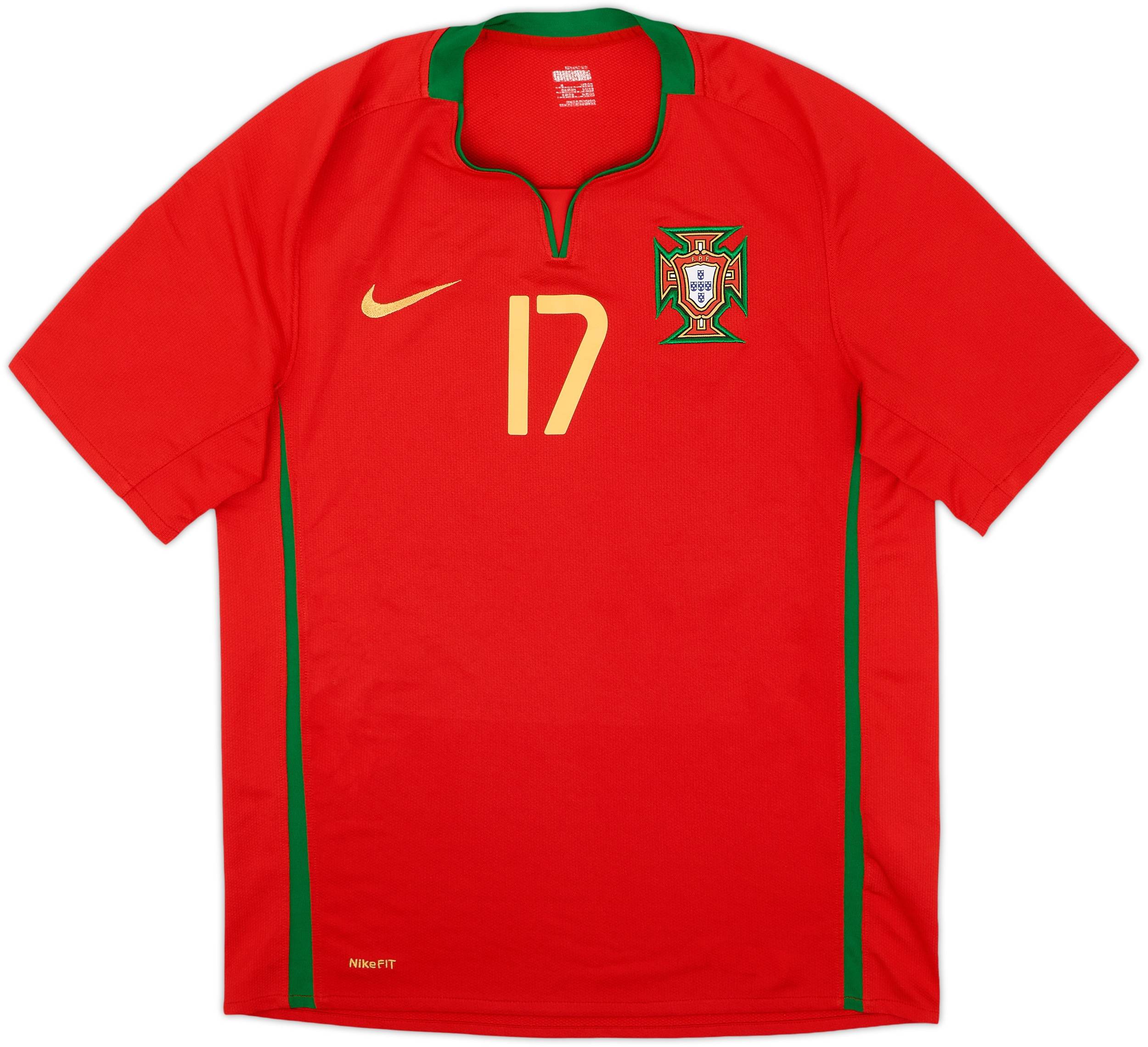 2008-10 Portugal Home Shirt C.Ronaldo #17 - 6/10 - (M)