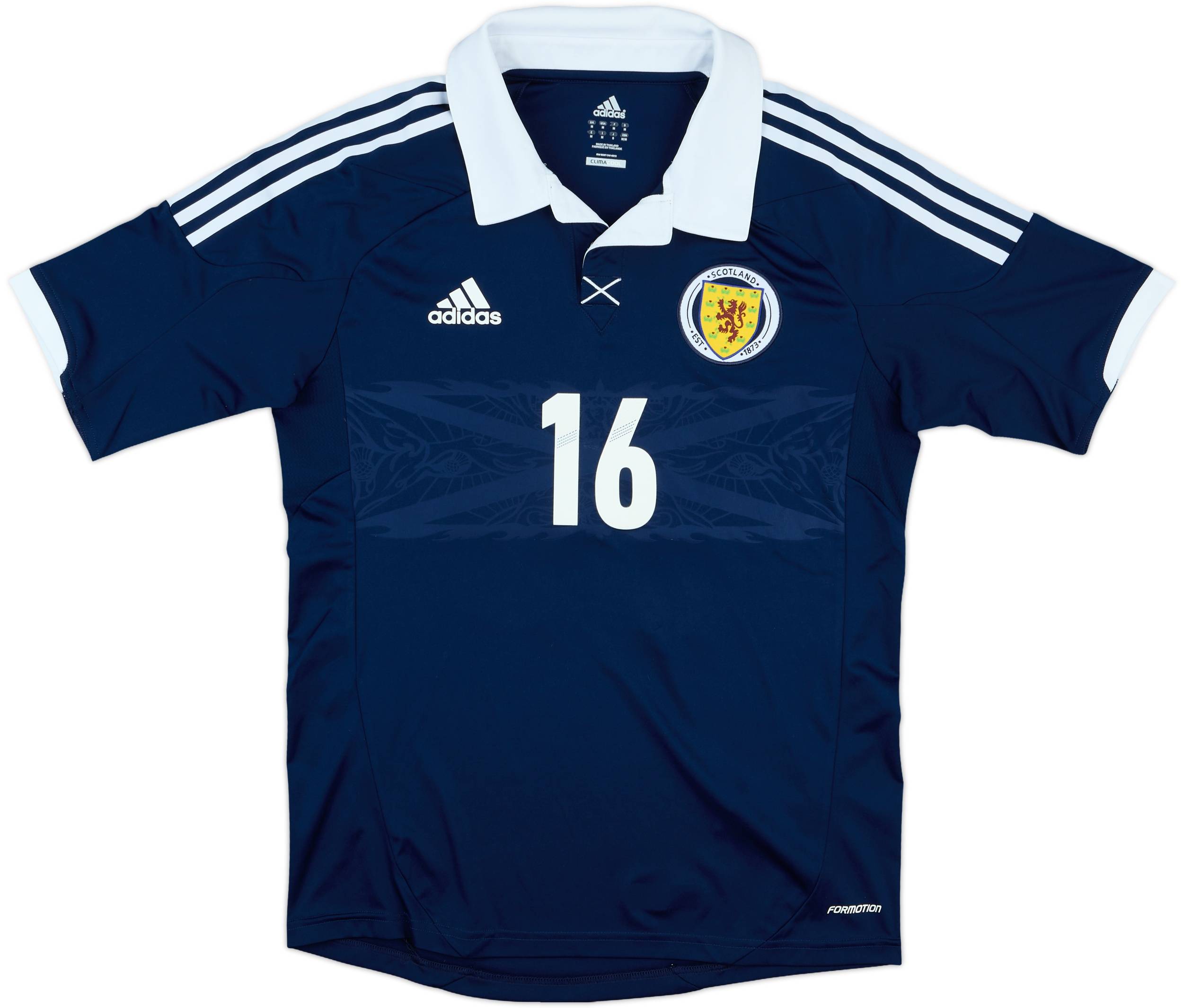 2011-13 Scotland Match Issue Home Shirt #16