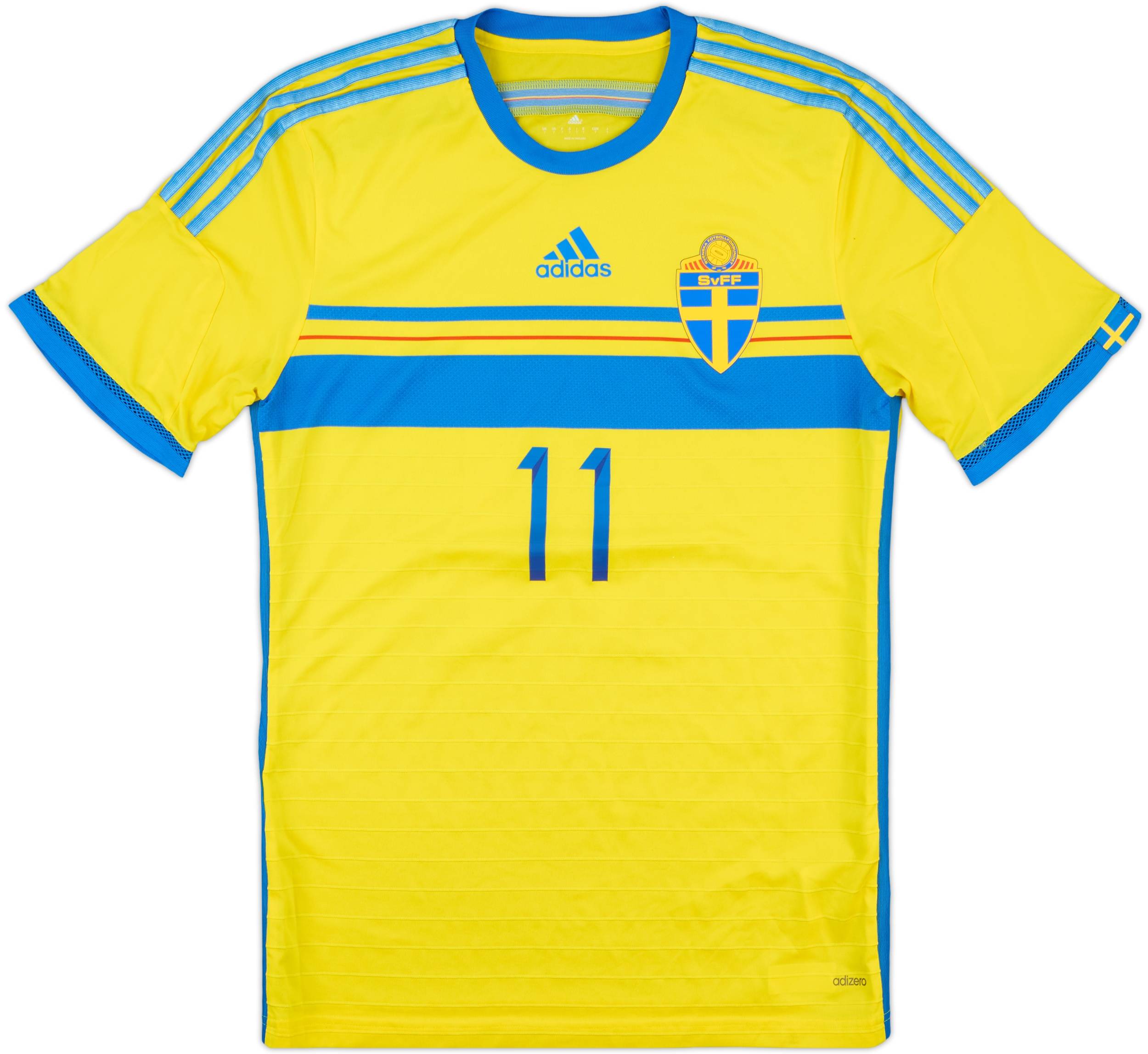 2014-15 Sweden Match Issue Home Shirt #11