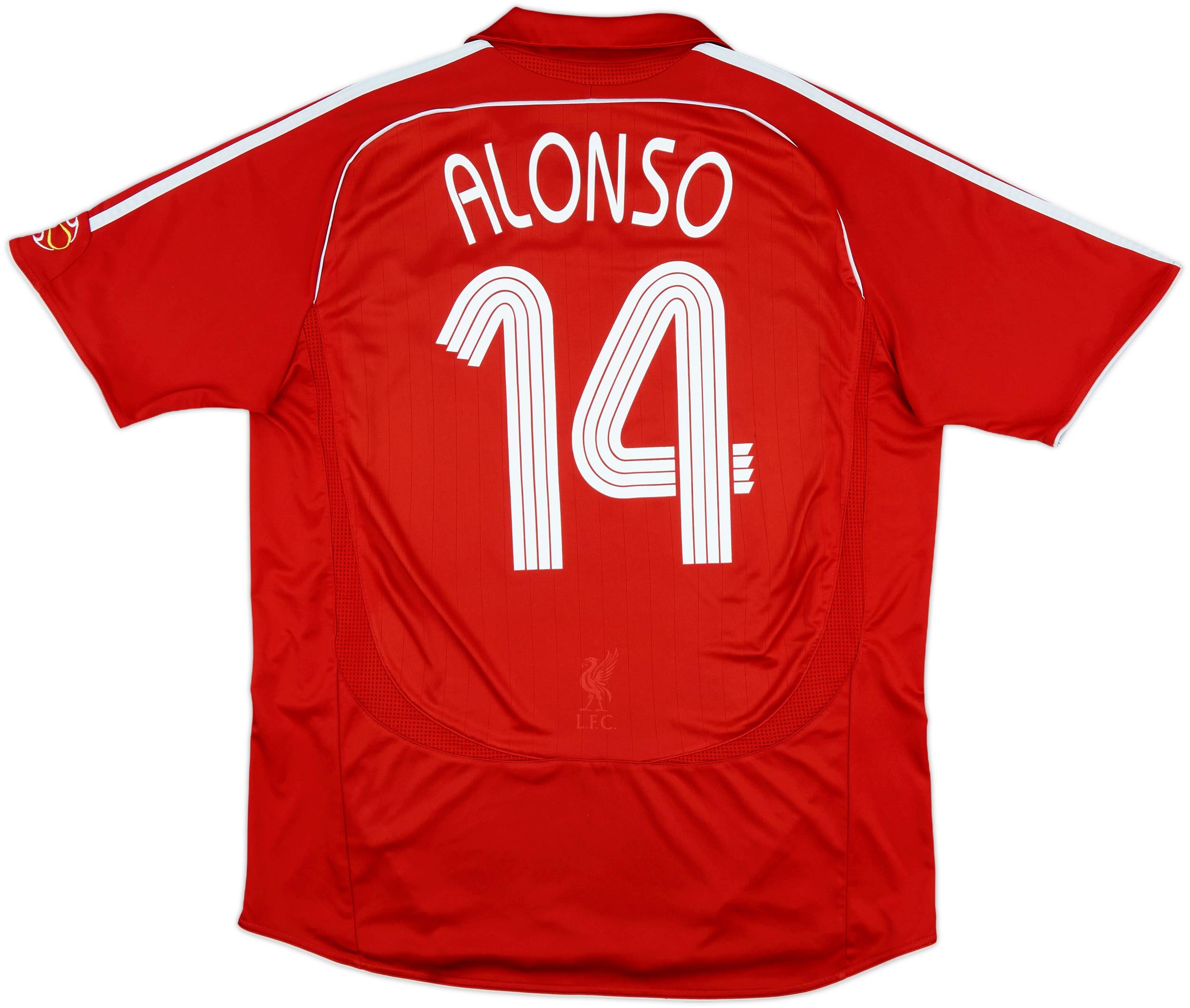 爆買いしたい 2006-08 Liverpool Home Shirt Alonso #14 - 5/10 - (XL) ウェア