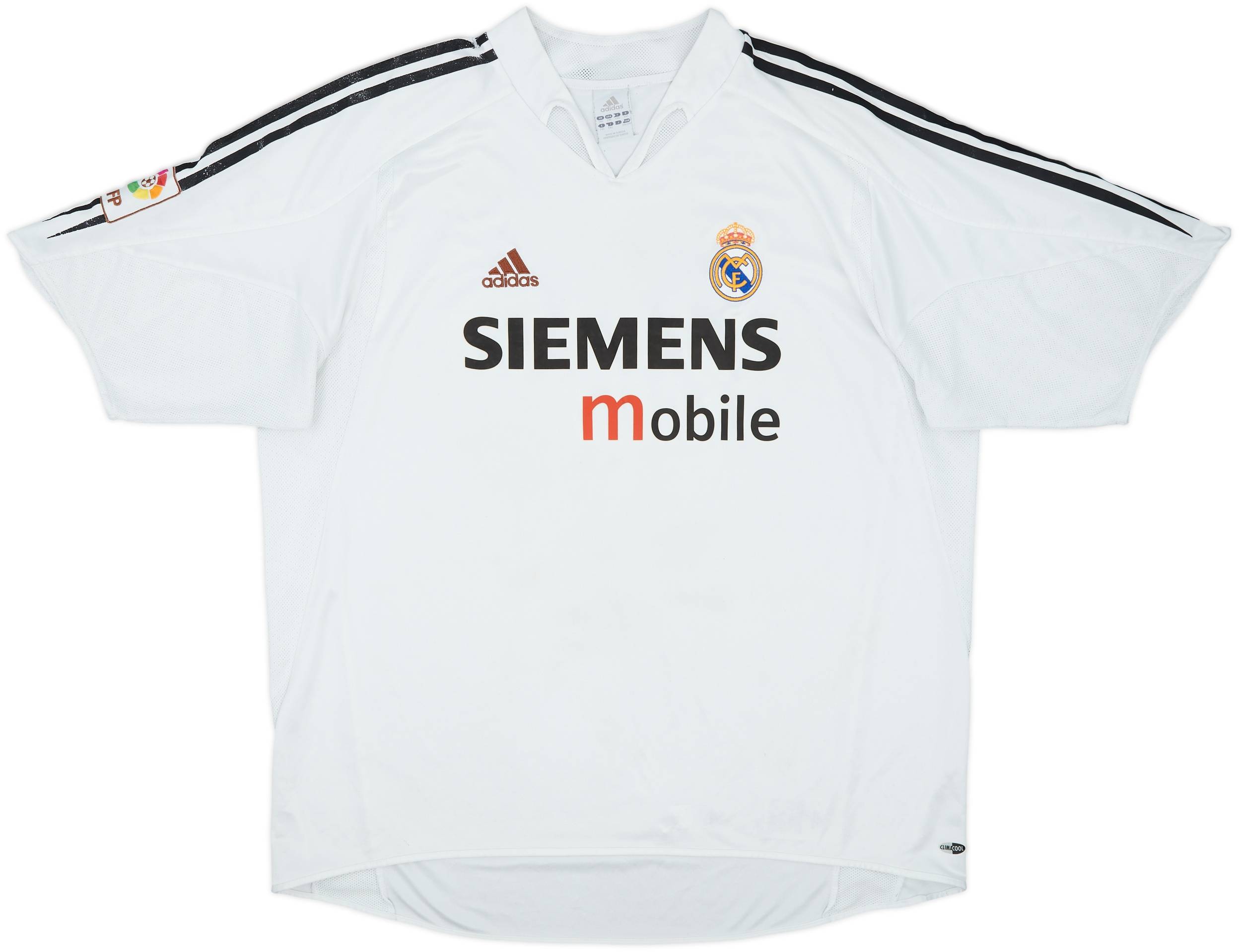 ウェア Real Madrid 04/05 Home Authentic jersey 2004-05 Real Madrid Home Shirt - 5/10 - (XXL)