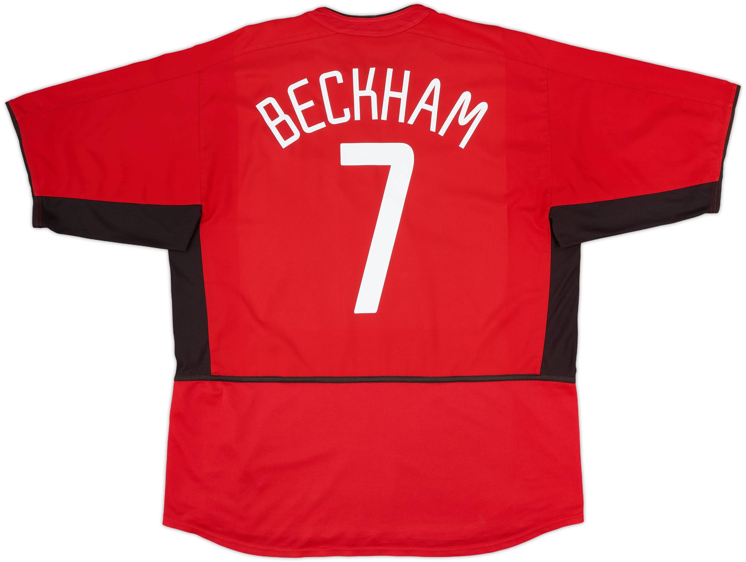 2002-04 Manchester United Home Shirt Beckham #7 - 6/10 - (XL)