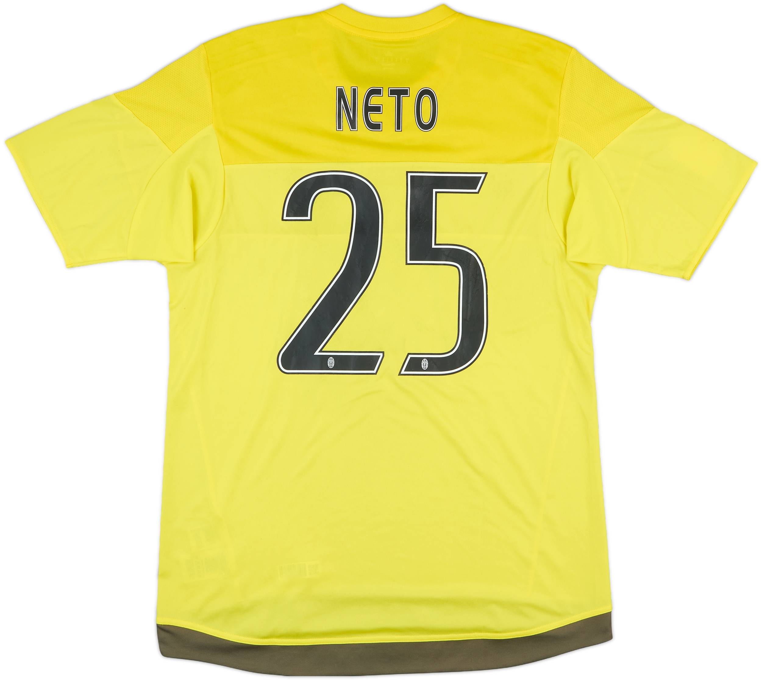 2015-16 Juventus Match Issue Coppa Italia GK Shirt Neto #25