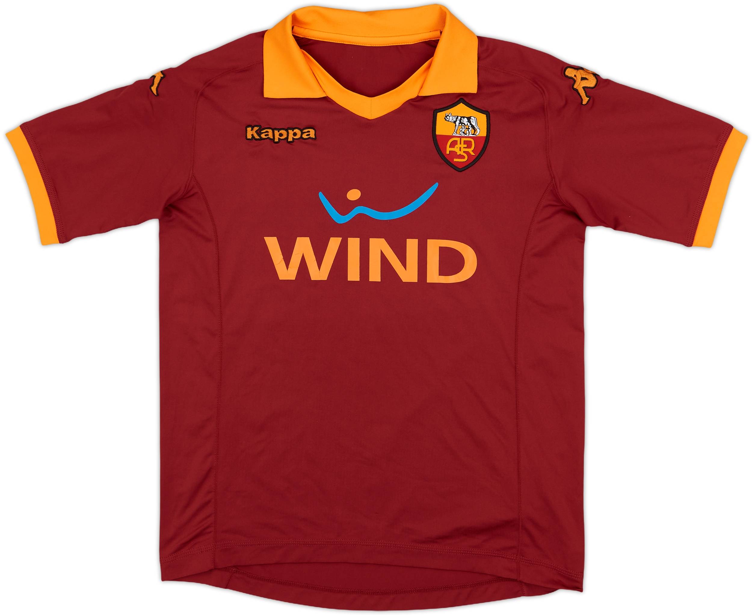 2012-13 Roma Home Shirt - 7/10 - (L.Boys)
