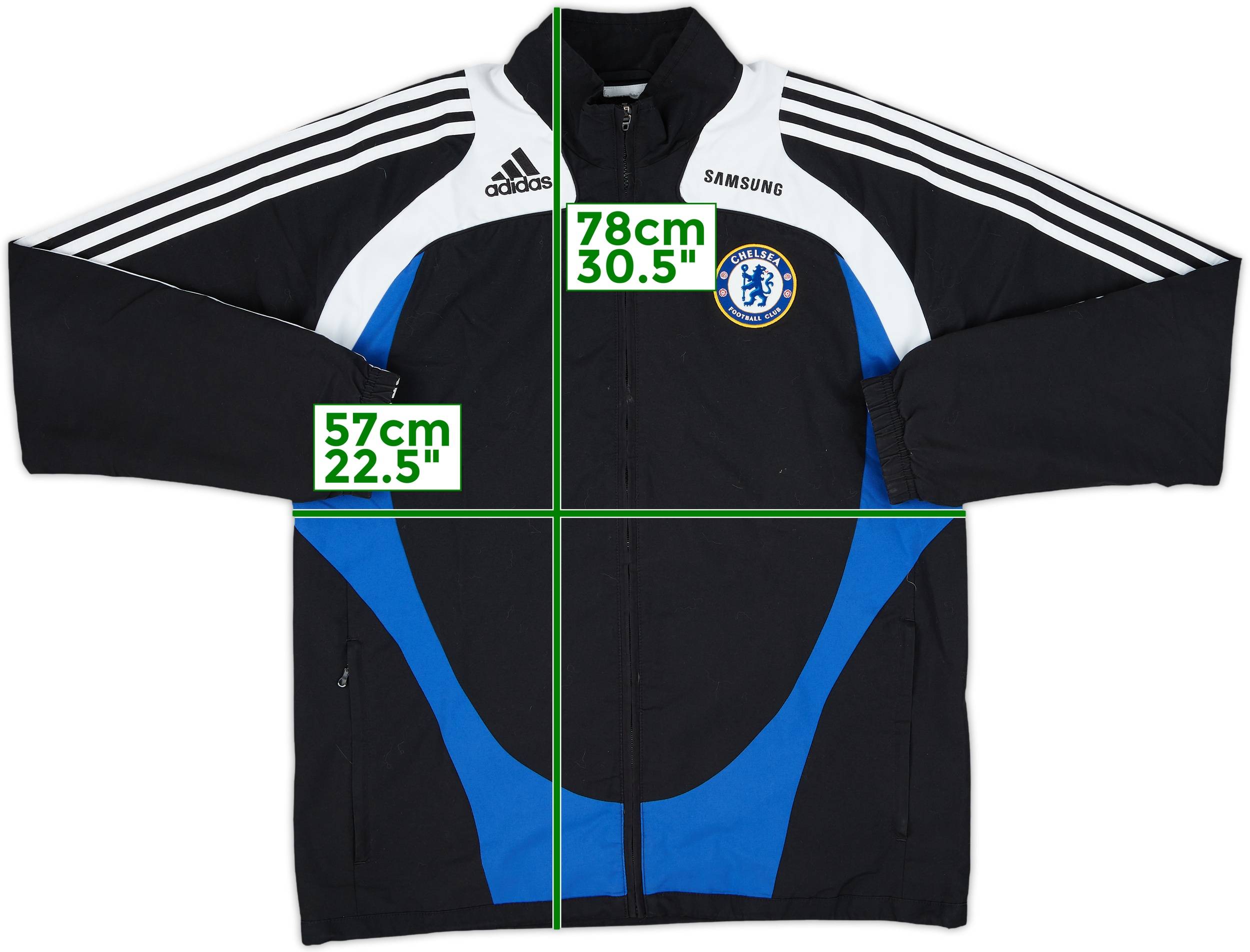 ウェア 08-09 adidas CHELSEA FC naylon jacket M 2008-09 Chelsea adidas Track Jacket - 7/10 - (XL)