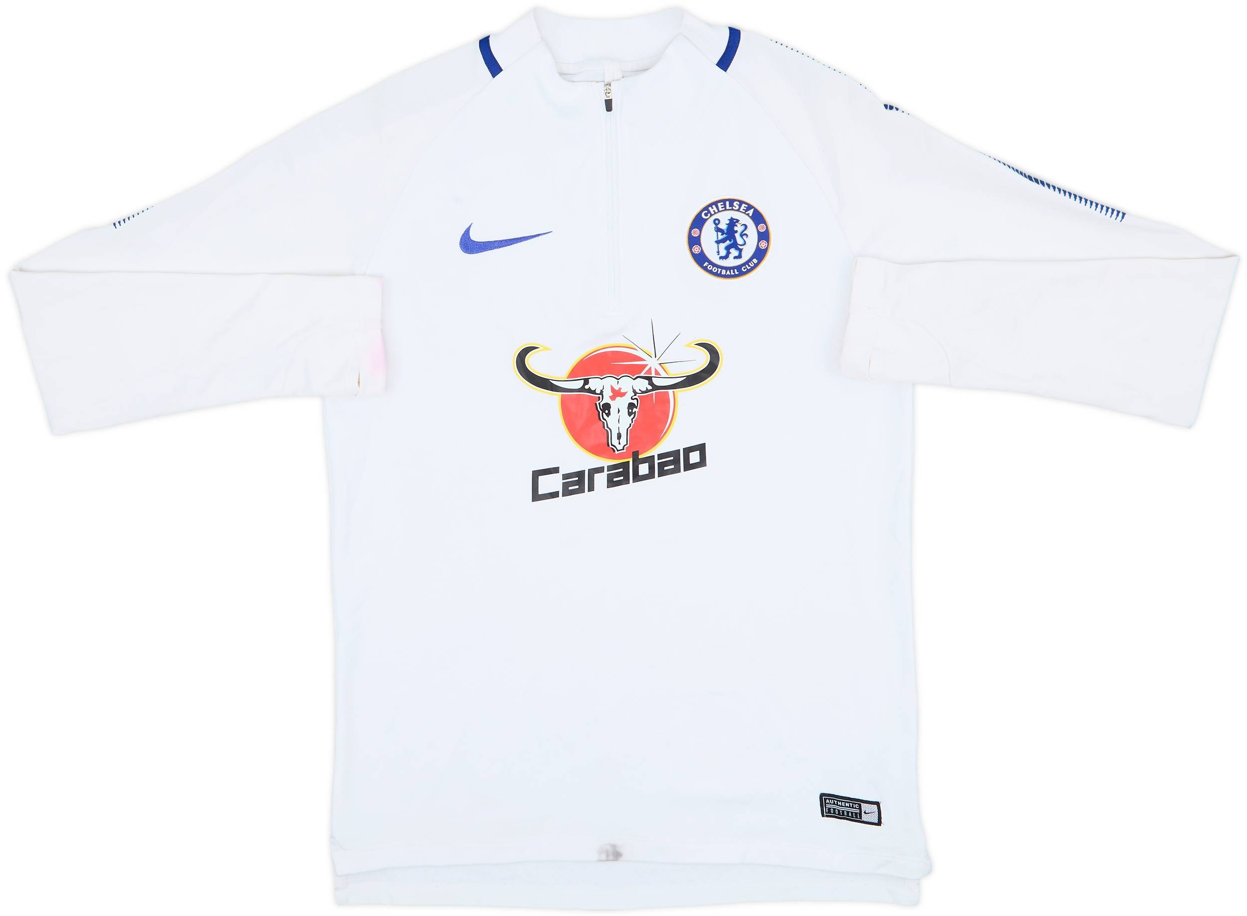 2017-18 Chelsea Nike 1/4 Zip Training Top - 5/10 - (S)
