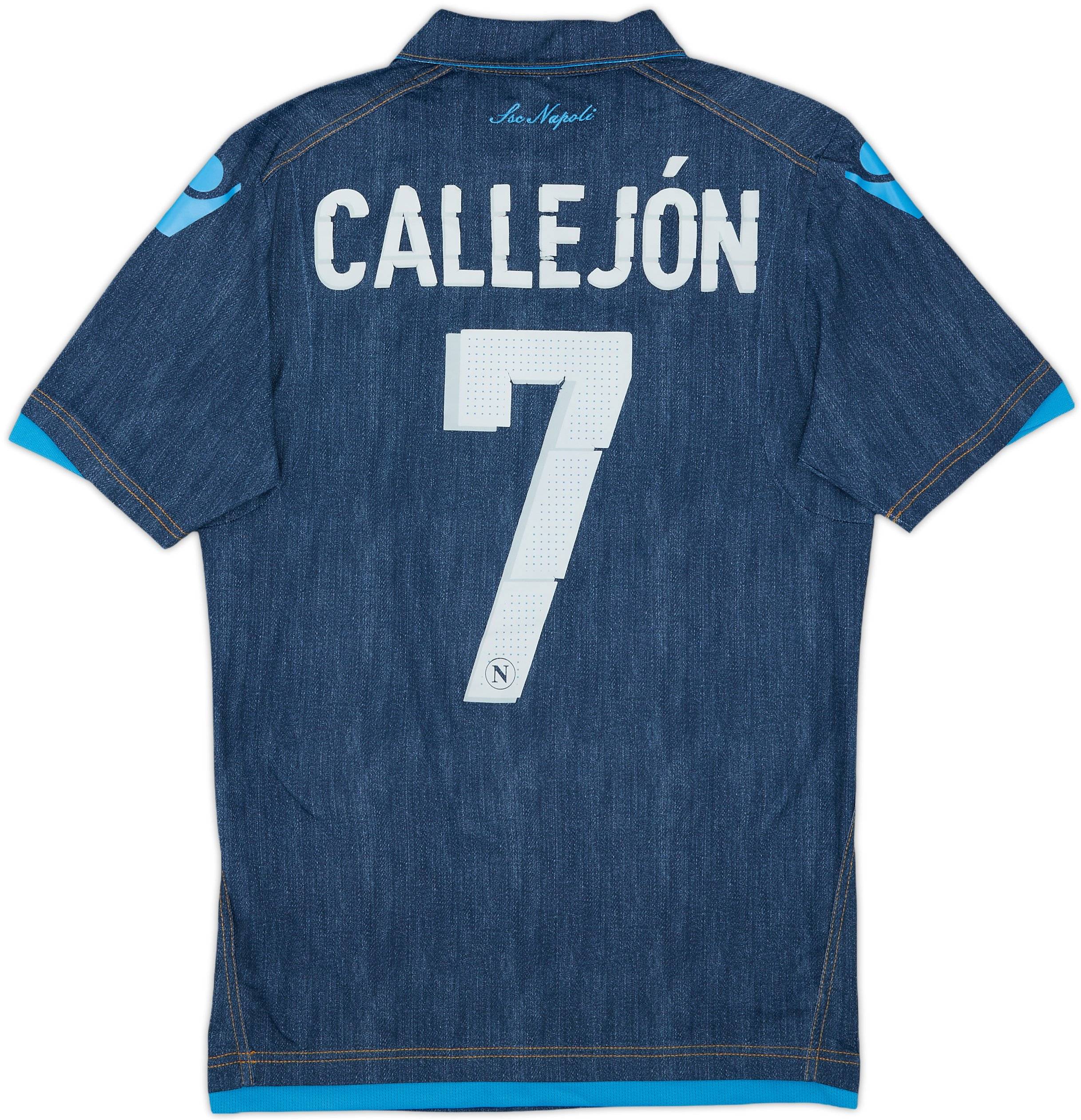2014-15 Napoli Away Shirt Callejon #7 - 4/10 - (M)