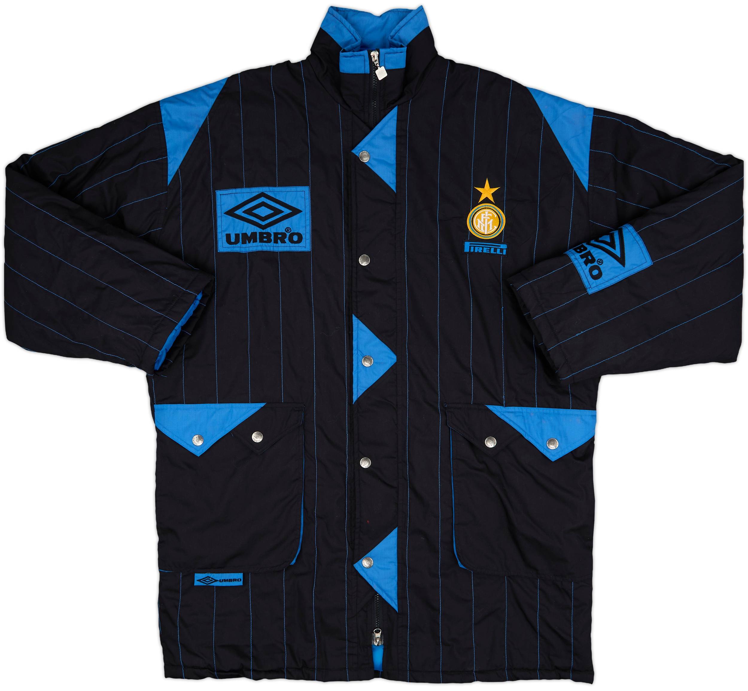 1992-93 Inter Milan Umbro Padded Bench Coat - 9/10 - (XL)