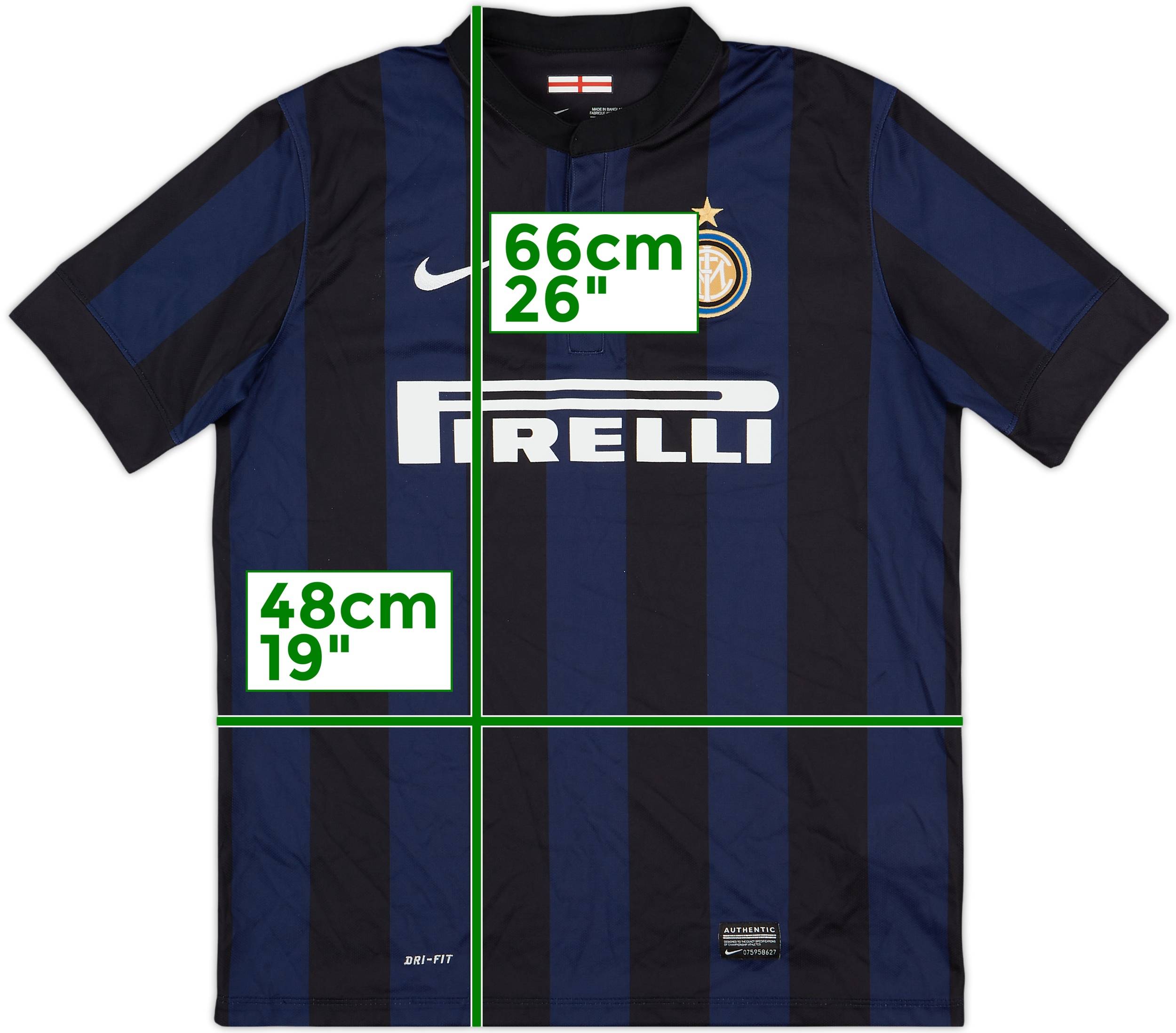 2013-14 Inter Milan Home Shirt - 7/10 - (XL.Boys)