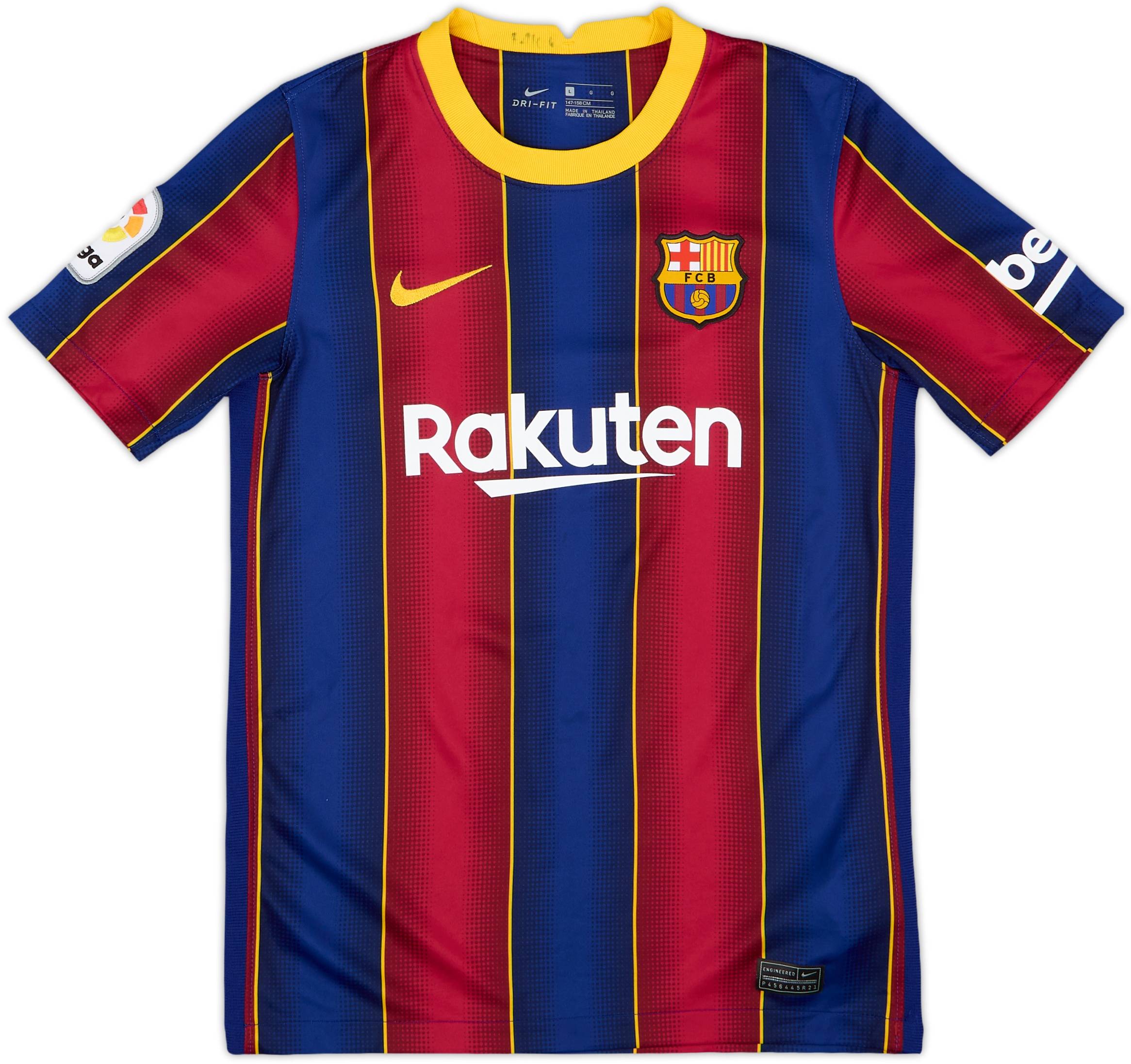 2020-21 Barcelona Home Shirt - 8/10 - (L.Boys)