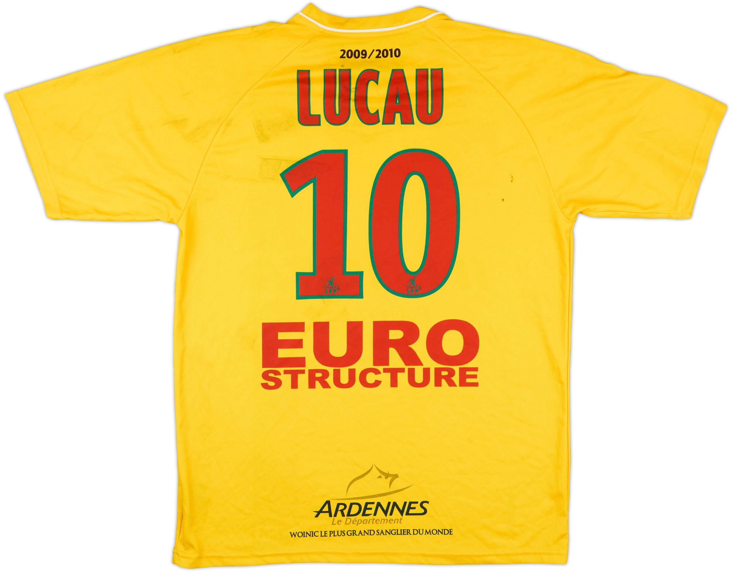 2009-10 Sedan Ardennes Match Issue Third Shirt Lucau #10