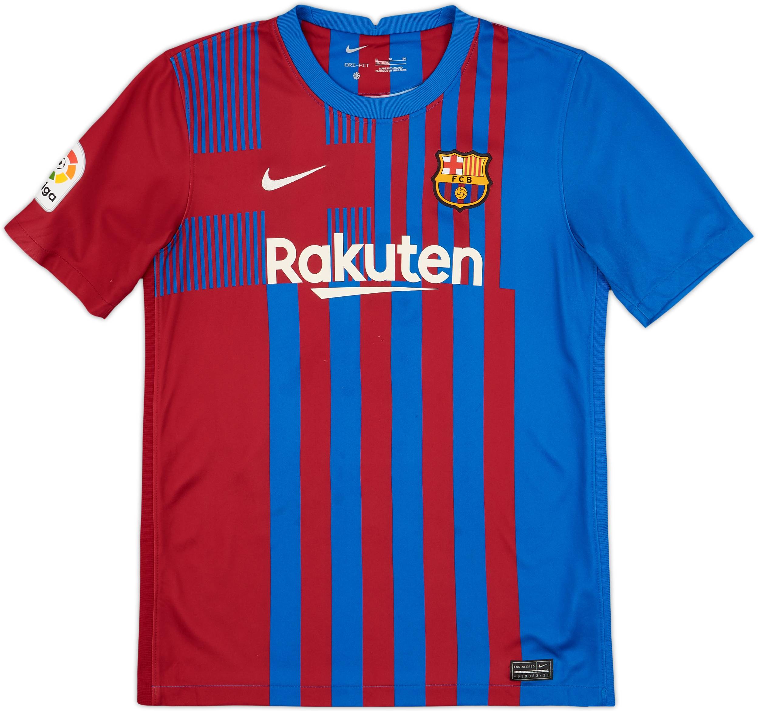 2021-22 Barcelona Home Shirt - 8/10 - (XL.Boys)