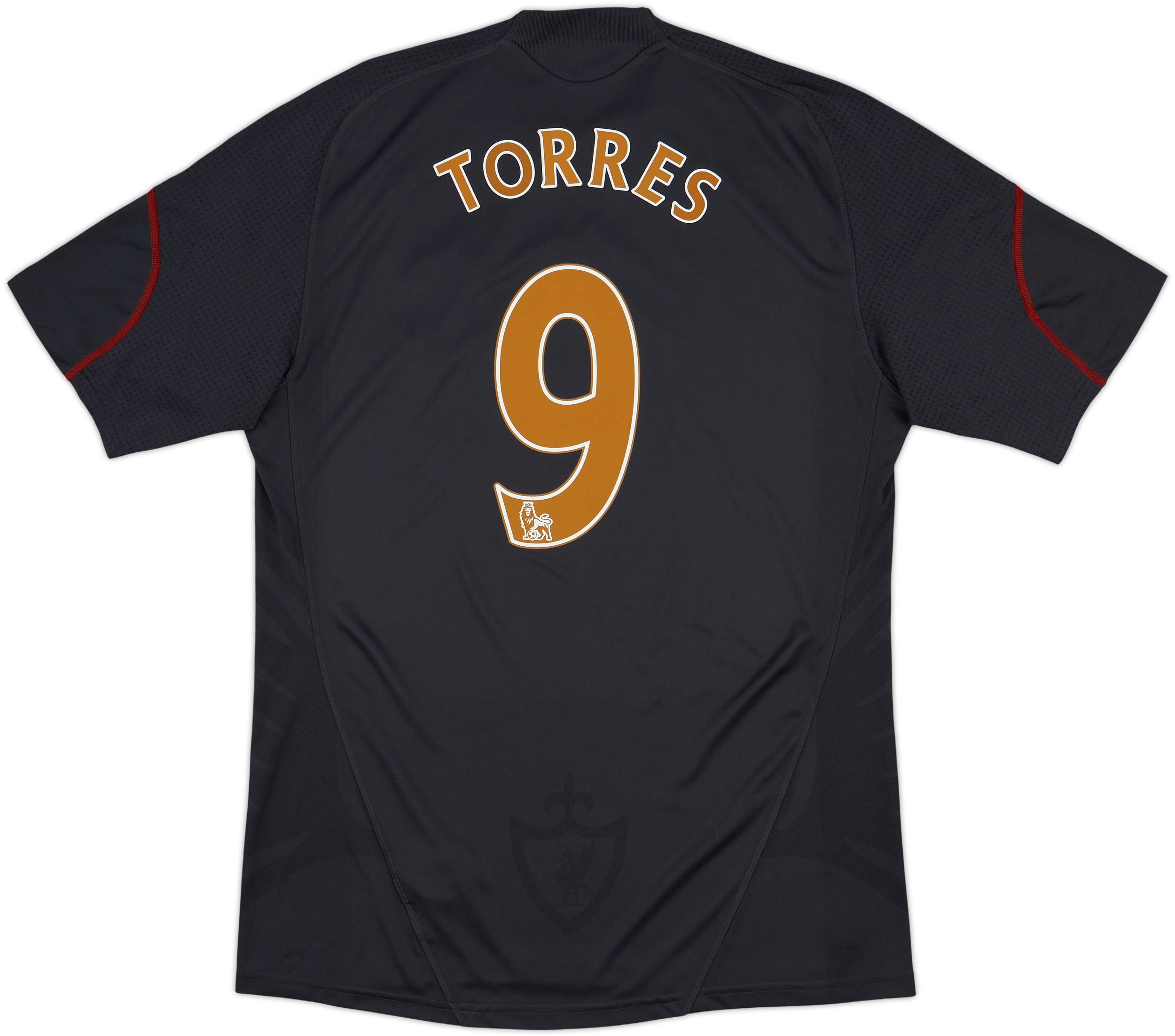 リヴァプール ユニホーム TORRES 背番号9 サッカーシャツ 黒 2010-11 Liverpool Third Shirt Torres #9 - 9/10 - (S)