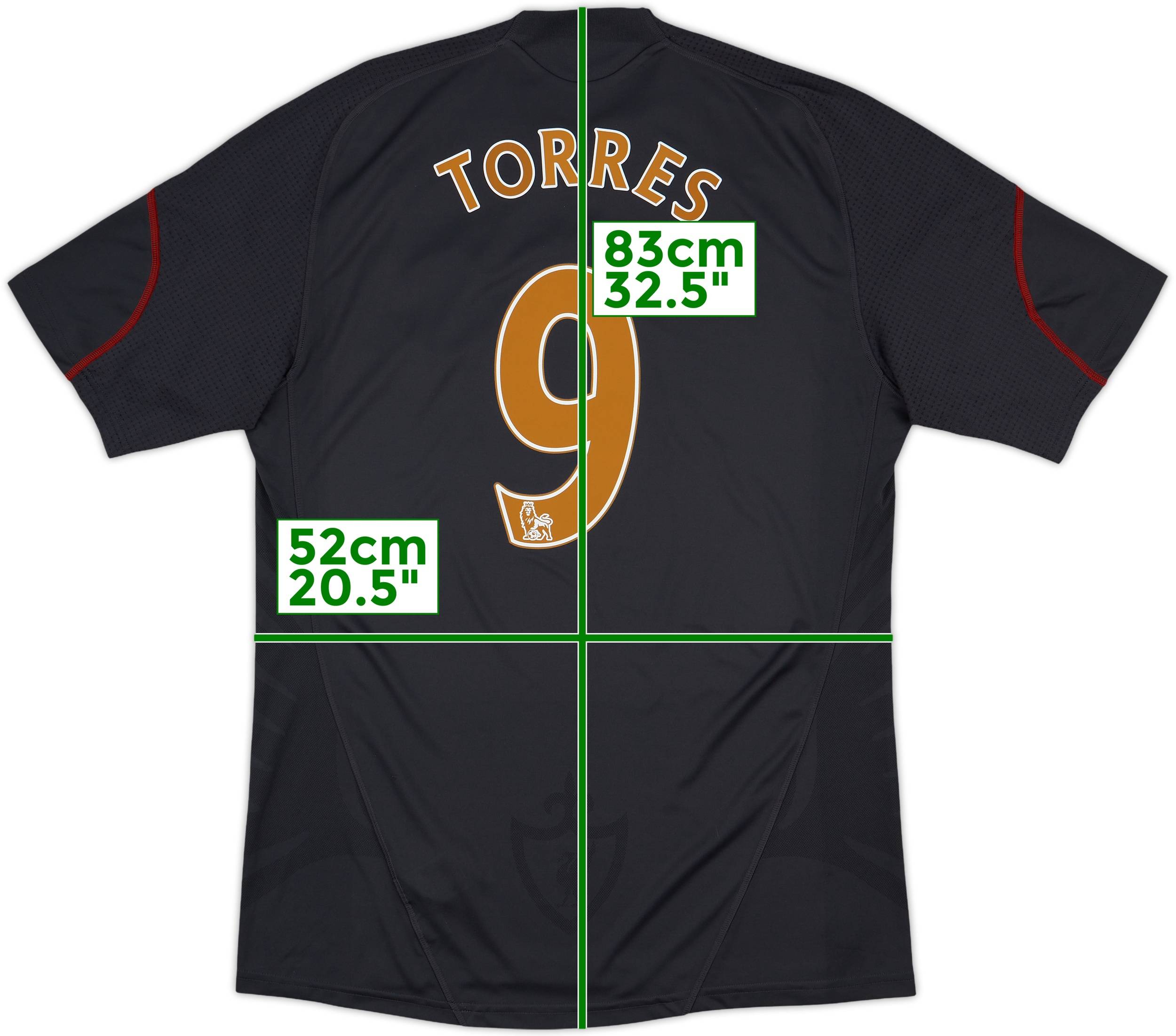 ウェア 09-10 Liverpool AWAY No.9 TORRES 2009-10 Liverpool Away Shirt Torres #9 - 7/10 - (L)