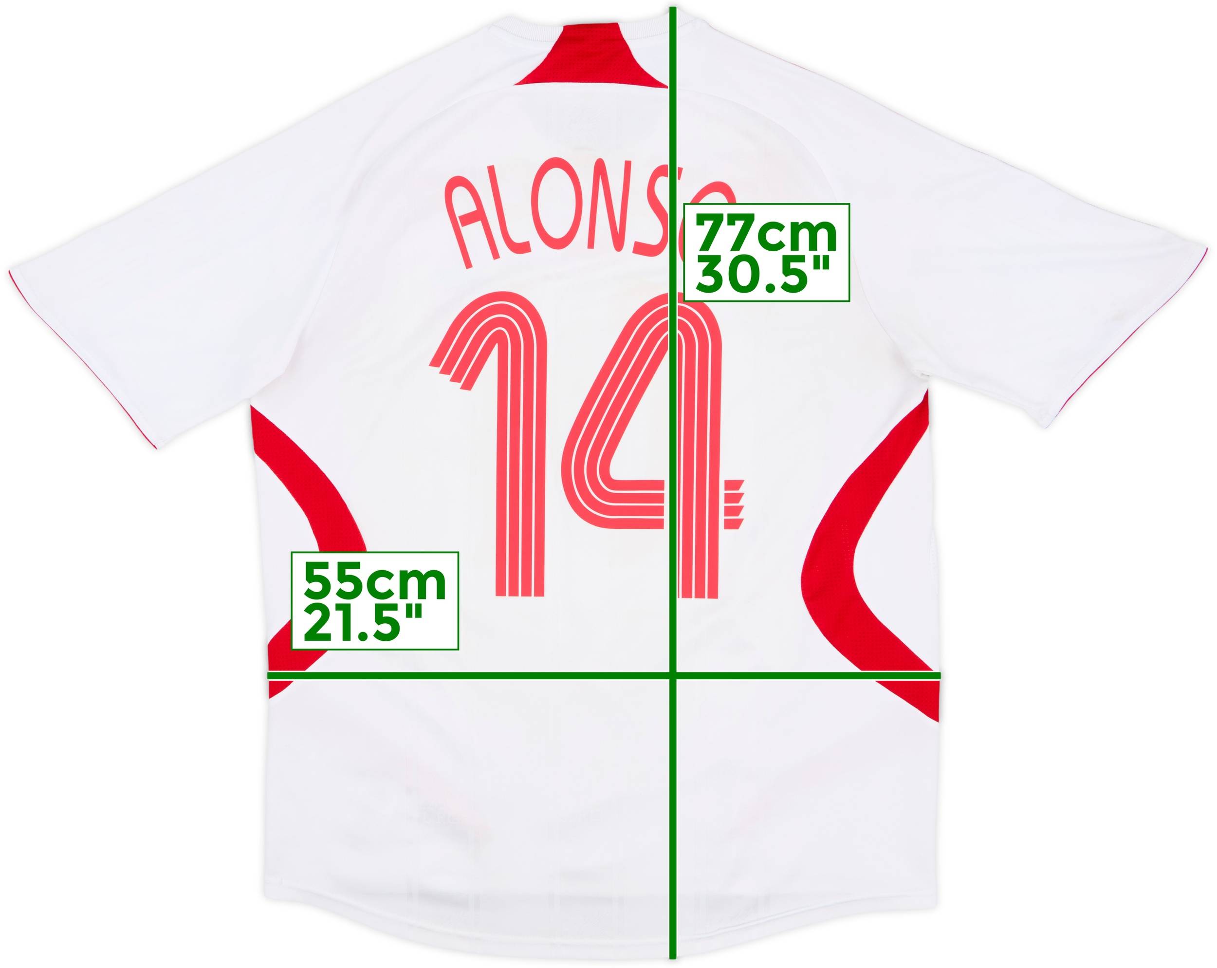 正規品　リヴァプール　ALONSO 14番 シャツ 2007-08 Liverpool Away Shirt Alonso #14 - 5/10 - (M)