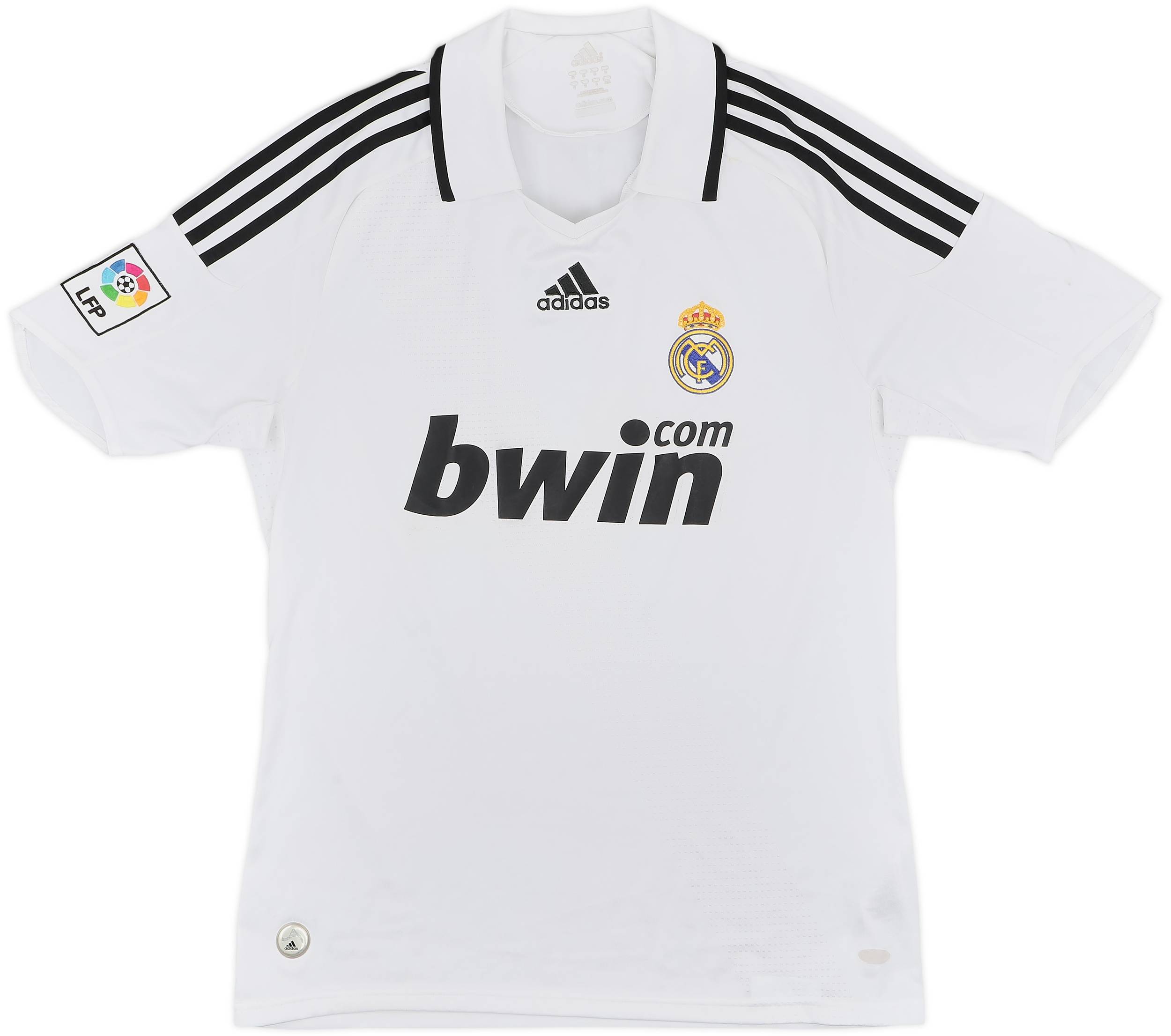 2008-09 Real Madrid Home Shirt Guti.Haz #14 - 7/10 - (M)