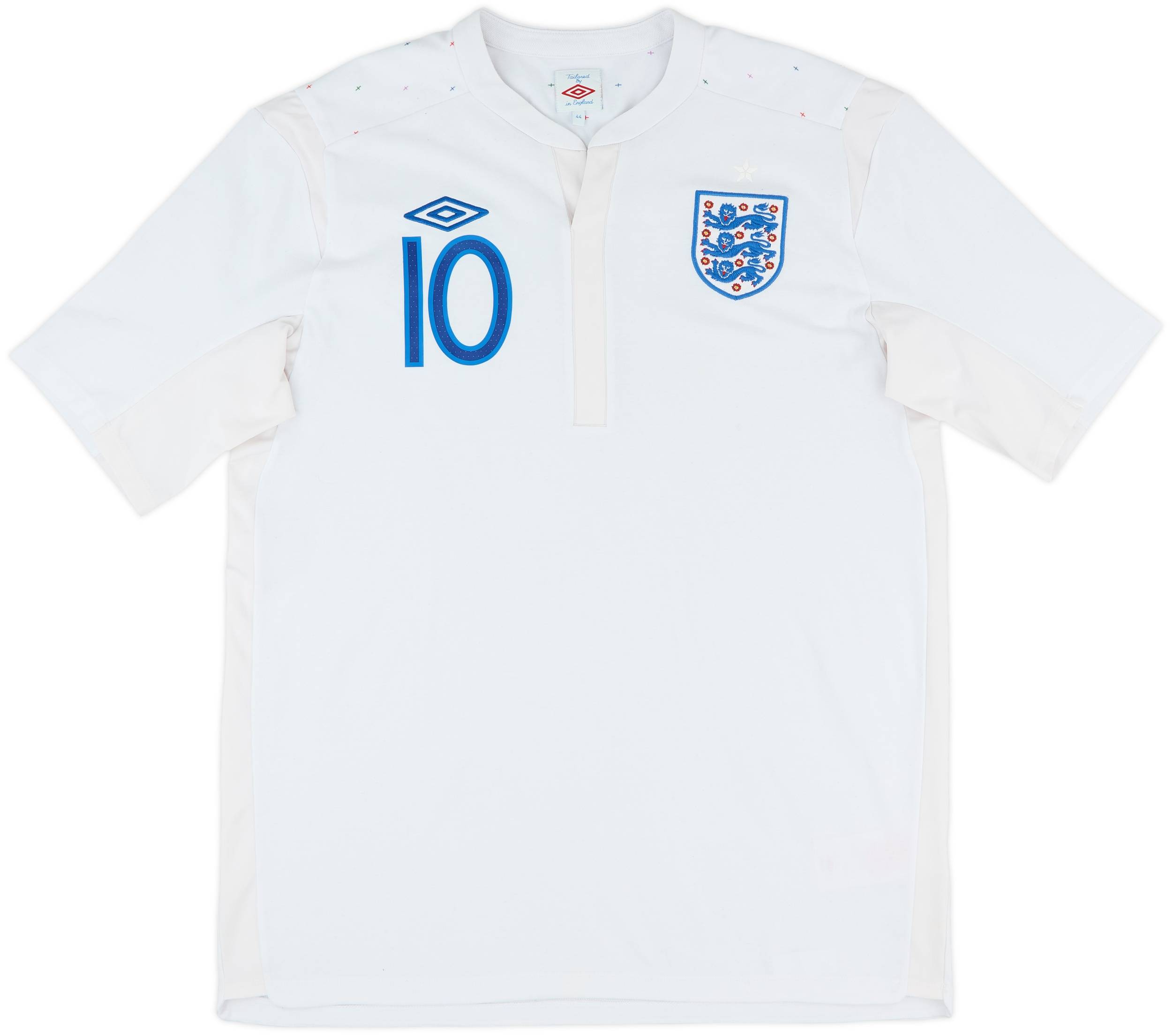 2010-11 England Home Shirt Rooney #10 - 7/10 - (XL)
