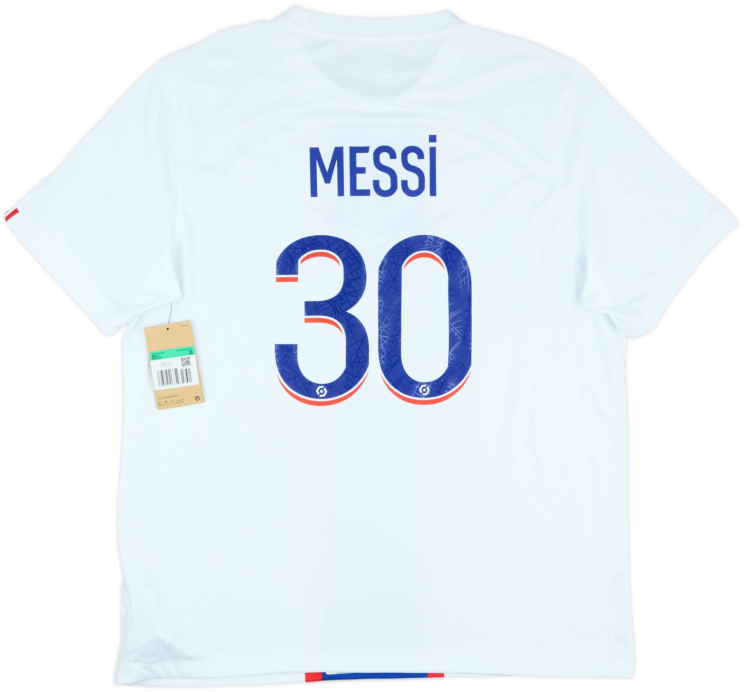 【希少】PSG メッシ #30 M 2022/23 PSG Home UCL Jersey #30 Messi 2XL Nike Paris Saint Germain