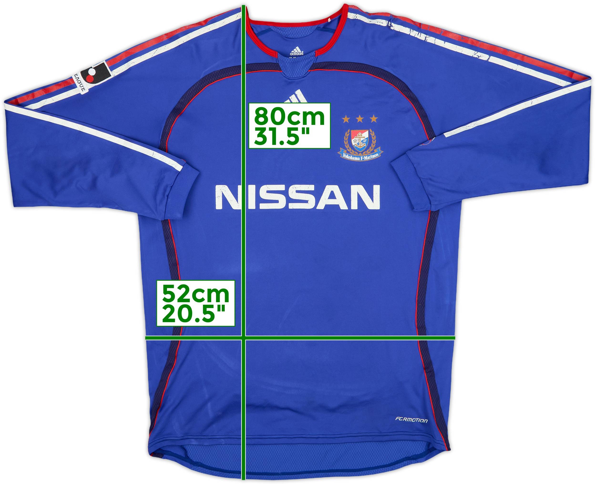 2006 Yokohama F Marinos Authuentic Home L/S Shirt - 5/10 - (XL)