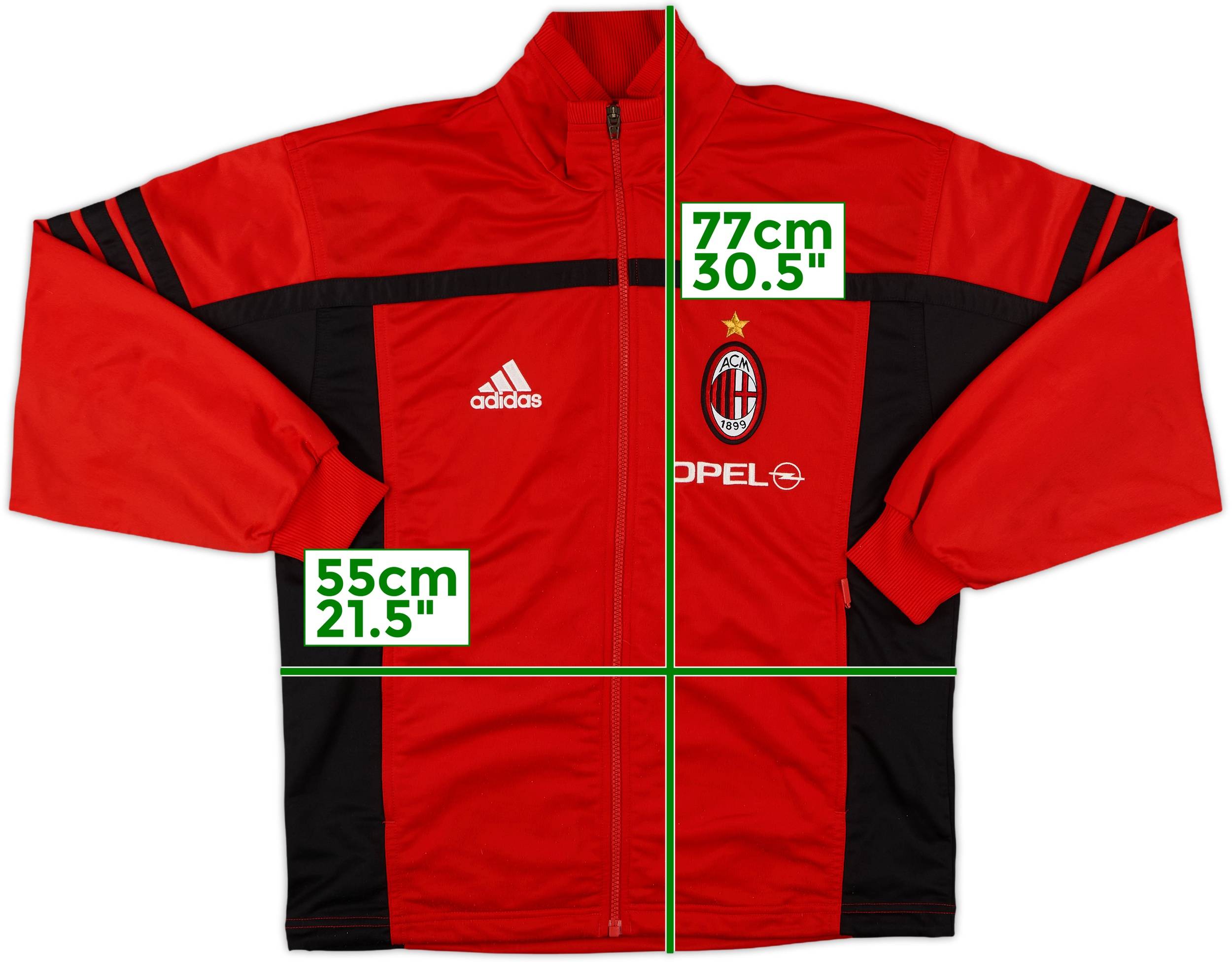 00's AC MILAN トラックジャケット 2000-01 AC Milan adidas Tracksuit - 8/10 - (S)