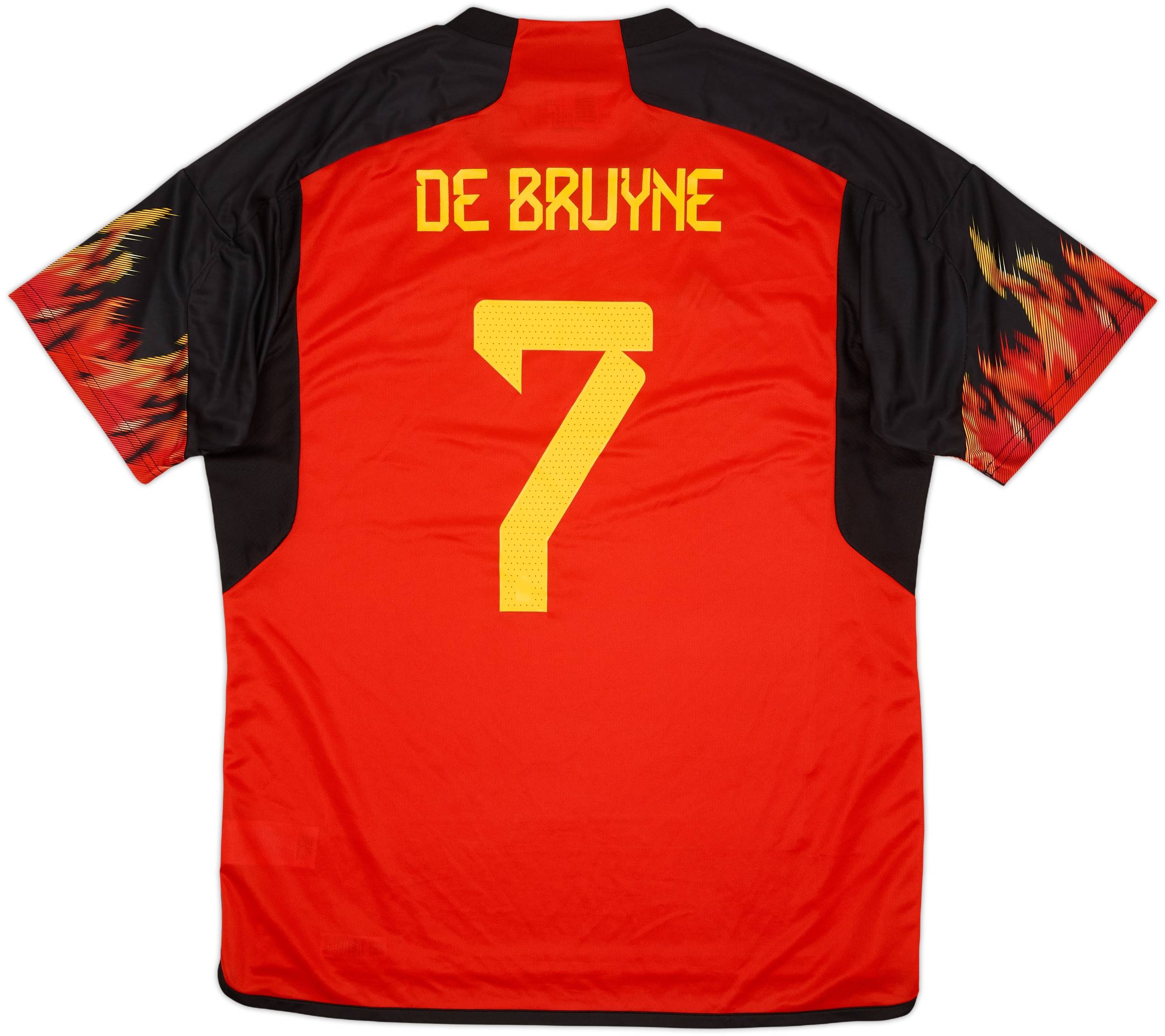 2022-23 Belgium Home Shirt De Bruyne #7 (XL) 2022-23 Belgium Home Shirt De Bruyne #7 (XL)
