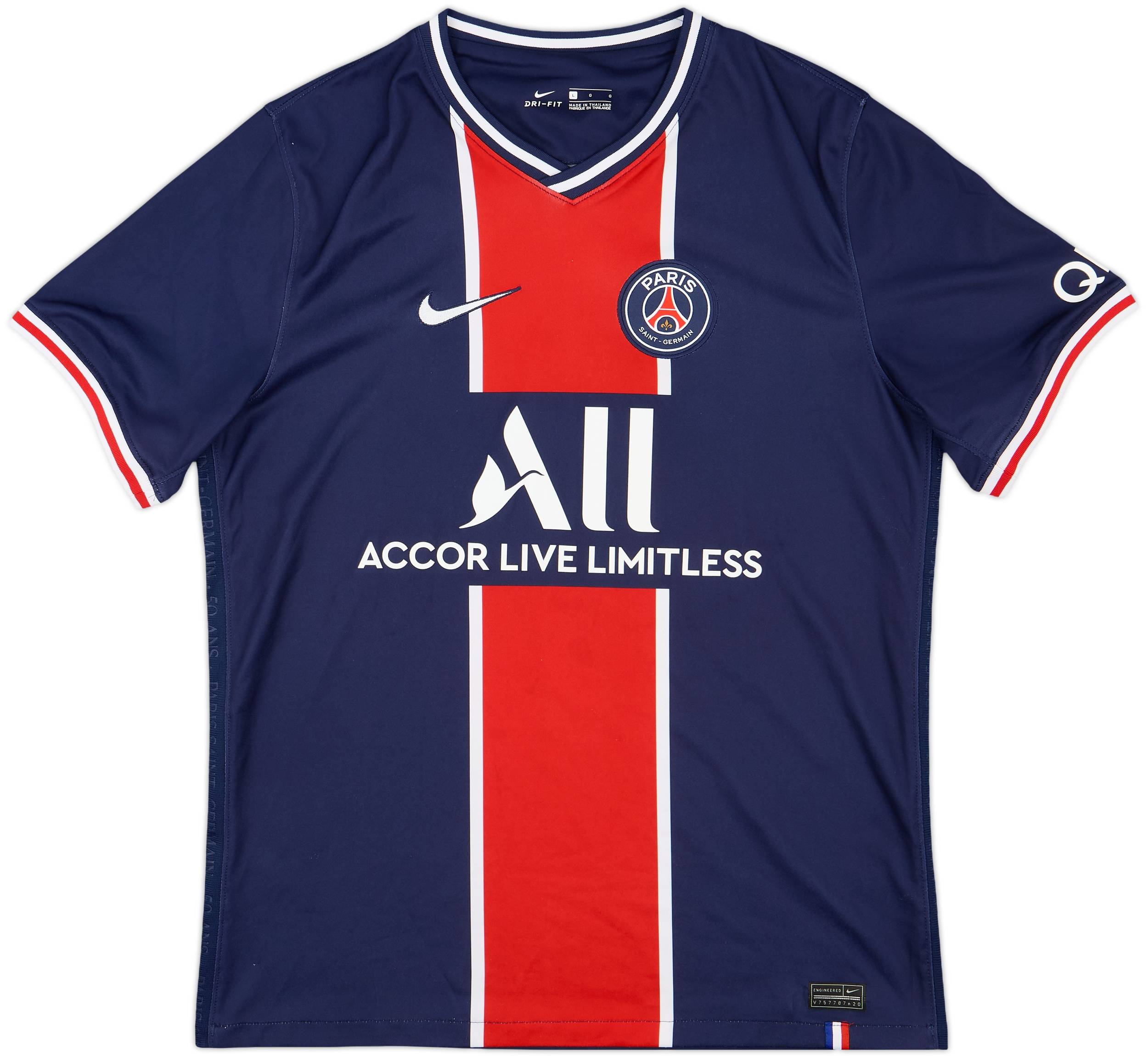 2020/21パリ・サンジェルマン/ NEW / L / #7 / MBAPPÉ 2020/21 PSG Home Jersey #7 Mbappe Small Nike Paris Saint