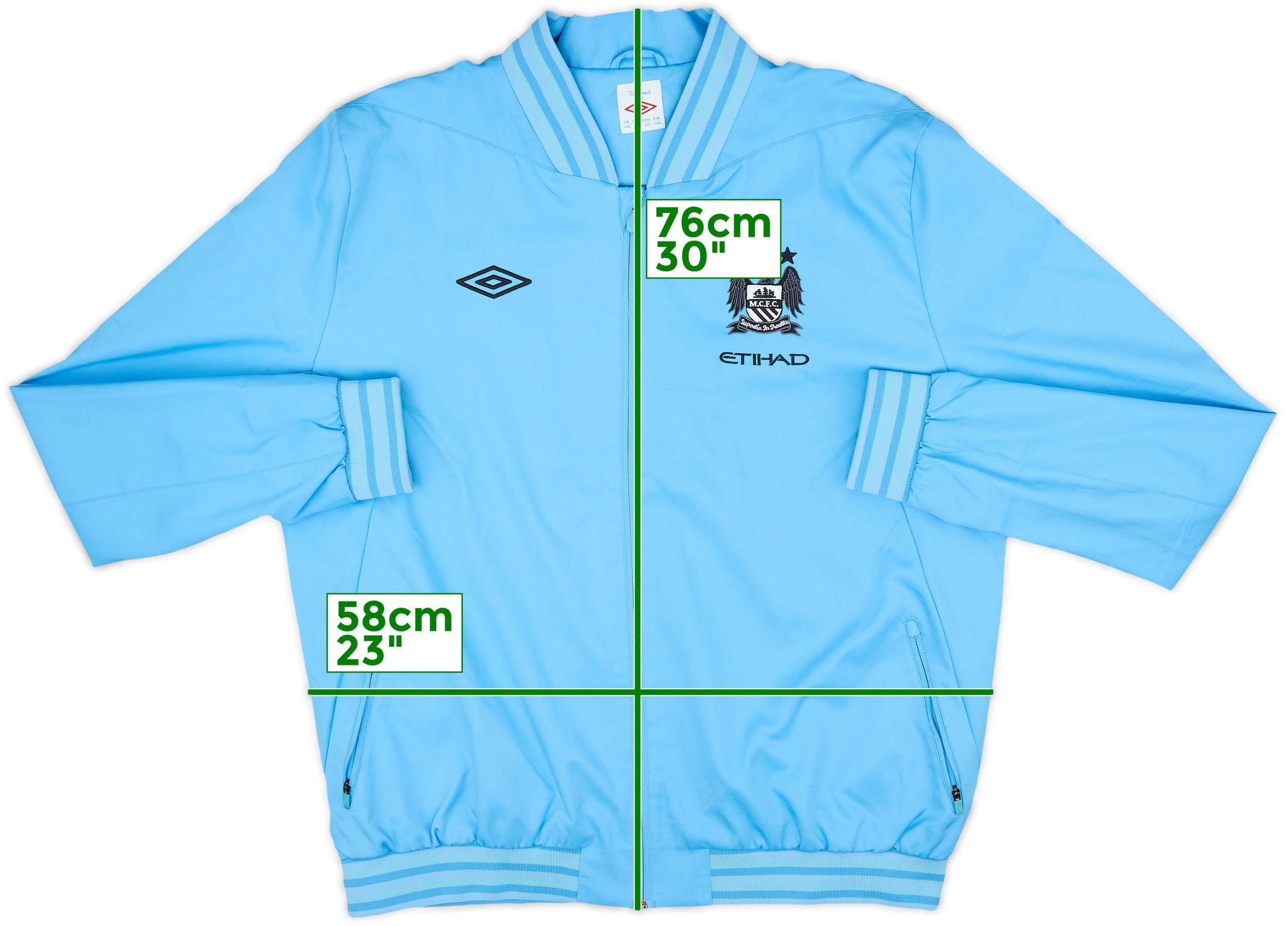 2012-13 Manchester City Umbro Track Jacket - 9/10 - (XXL)