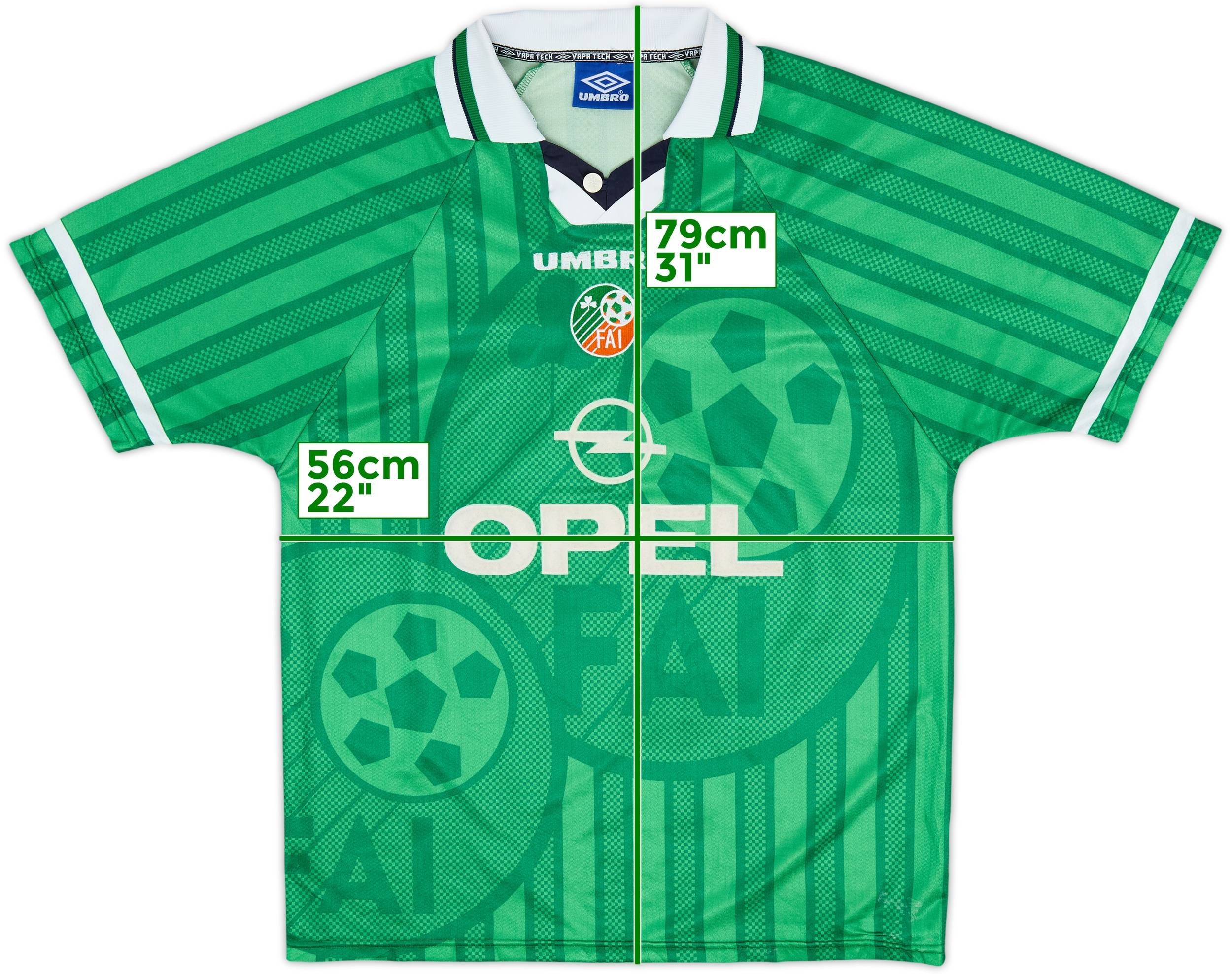 2000s UMBRO×Ireland Football Game Shirt REPUBLIC OF IRELAND 2001 2003 HOME SHIRT FOOTBALL SOCCER