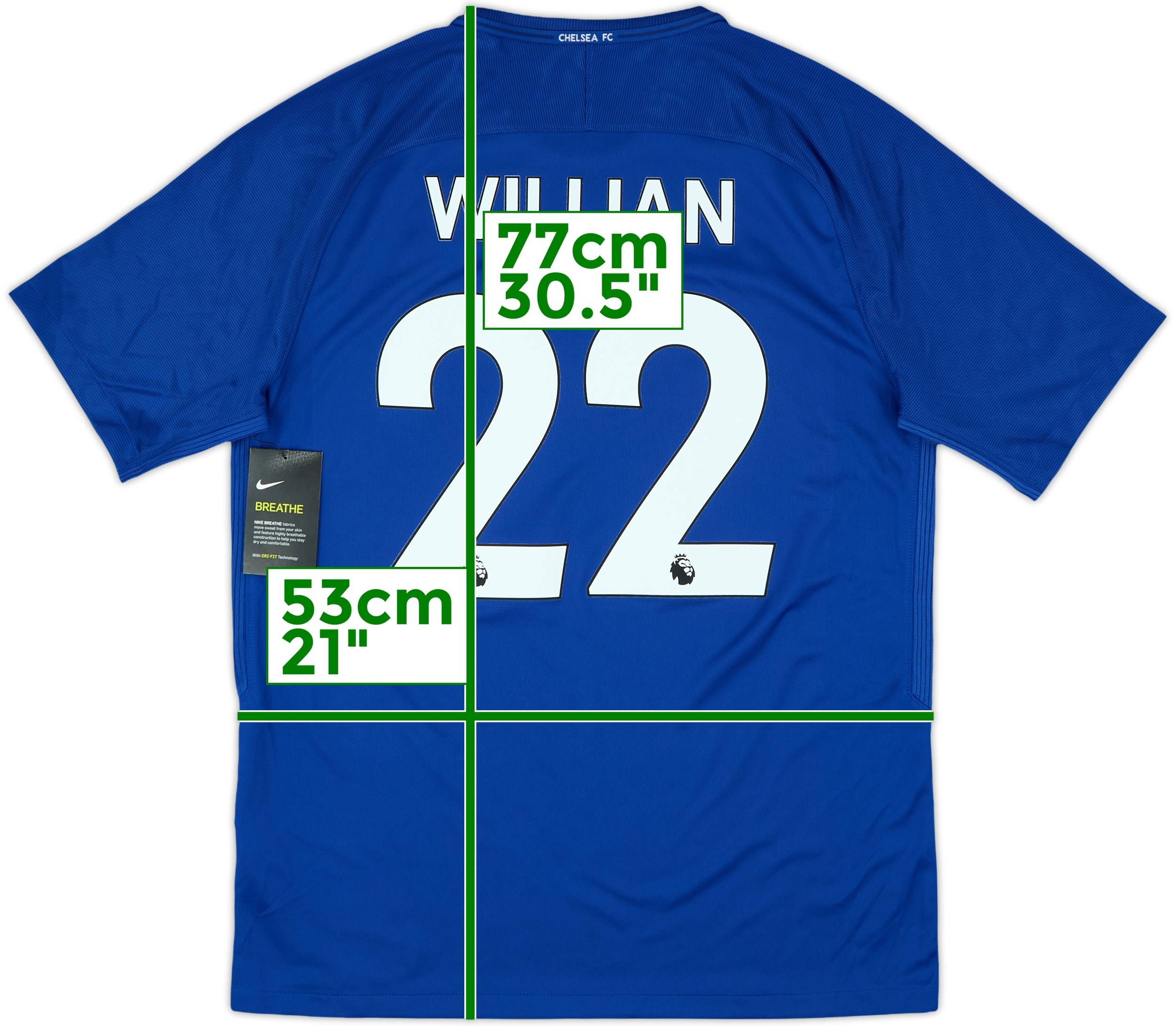 2017-18 Chelsea Home Shirt Willian #22 (L)