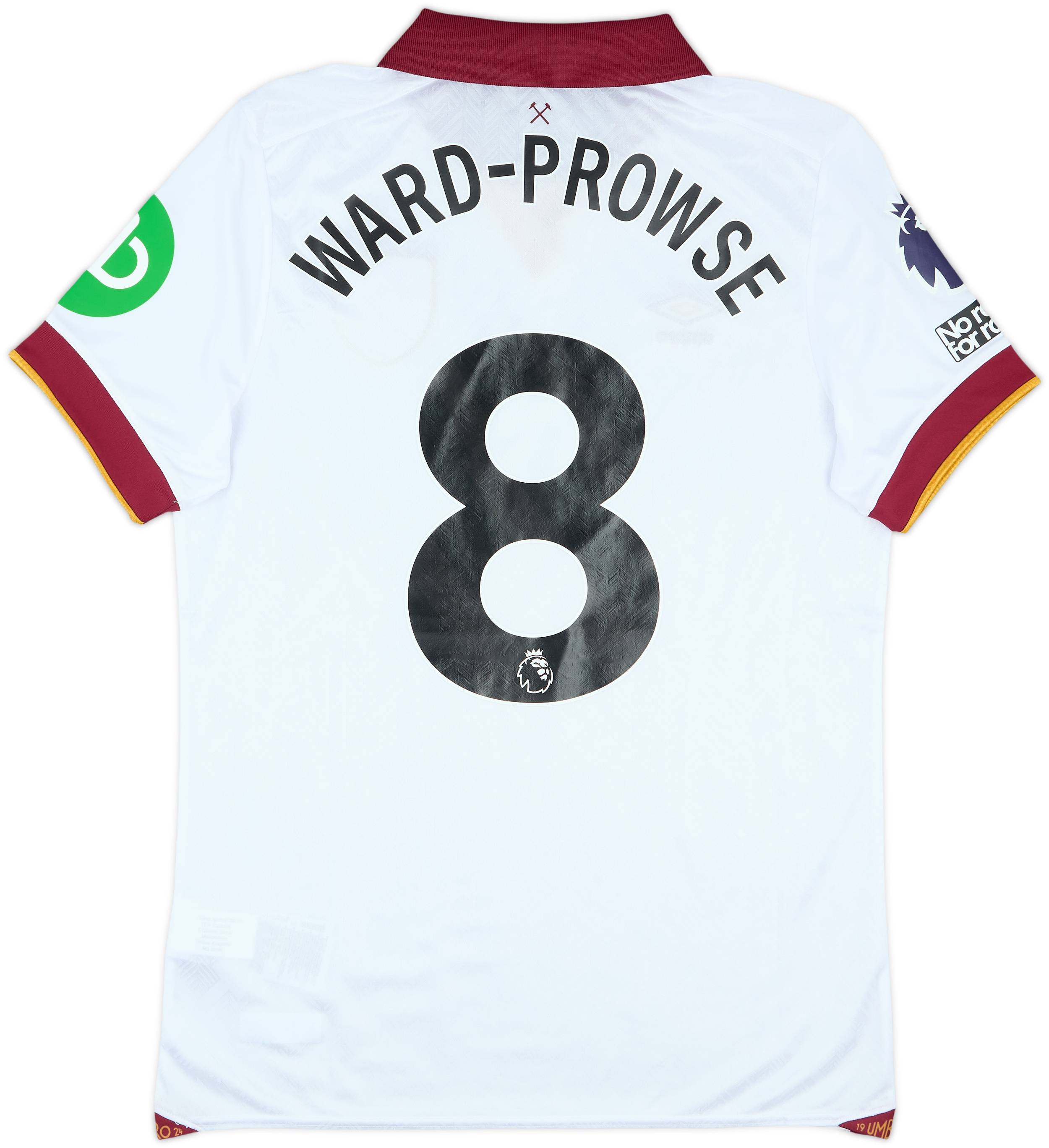 2024-25 West Ham Match Issue Third Shirt Ward-Prowse #8