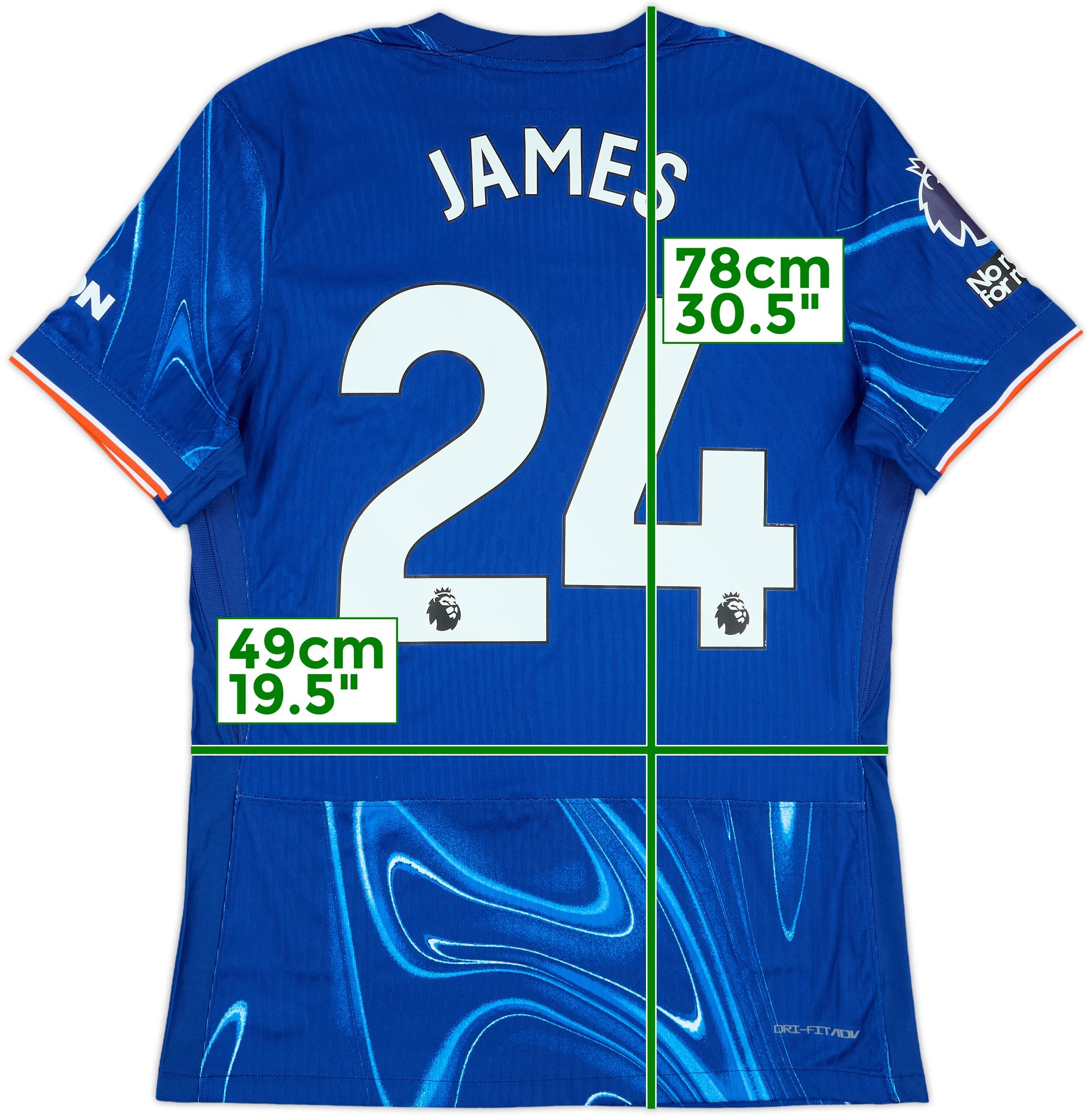 2024-25 Chelsea Match Issue Home Shirt James #24