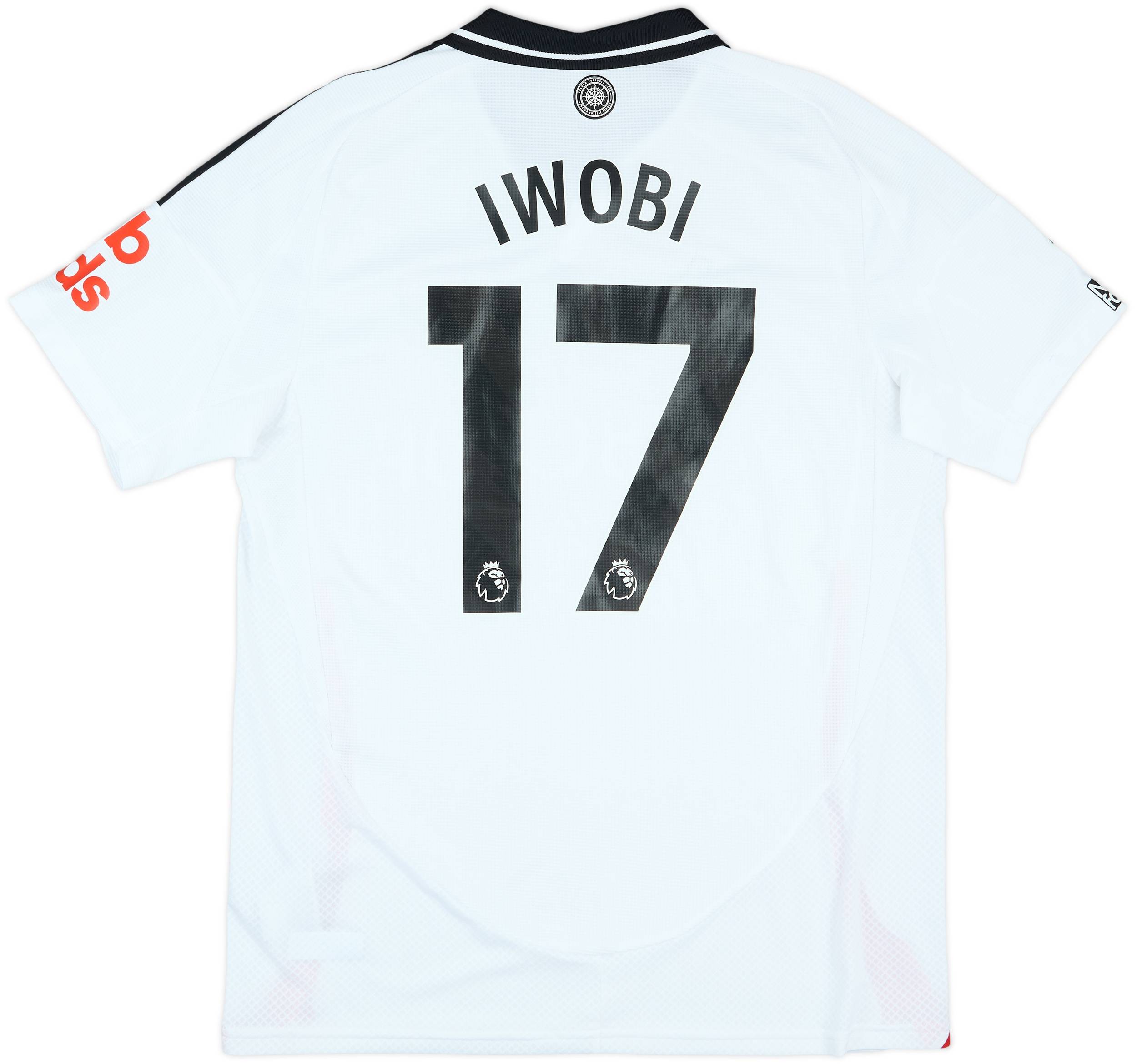 2024-25 Fulham Match Issue Home Shirt Iwobi #17